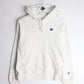 Champion Sweatshirt Youth Medium White Reverse Weave Hoodie from propervintagecanada