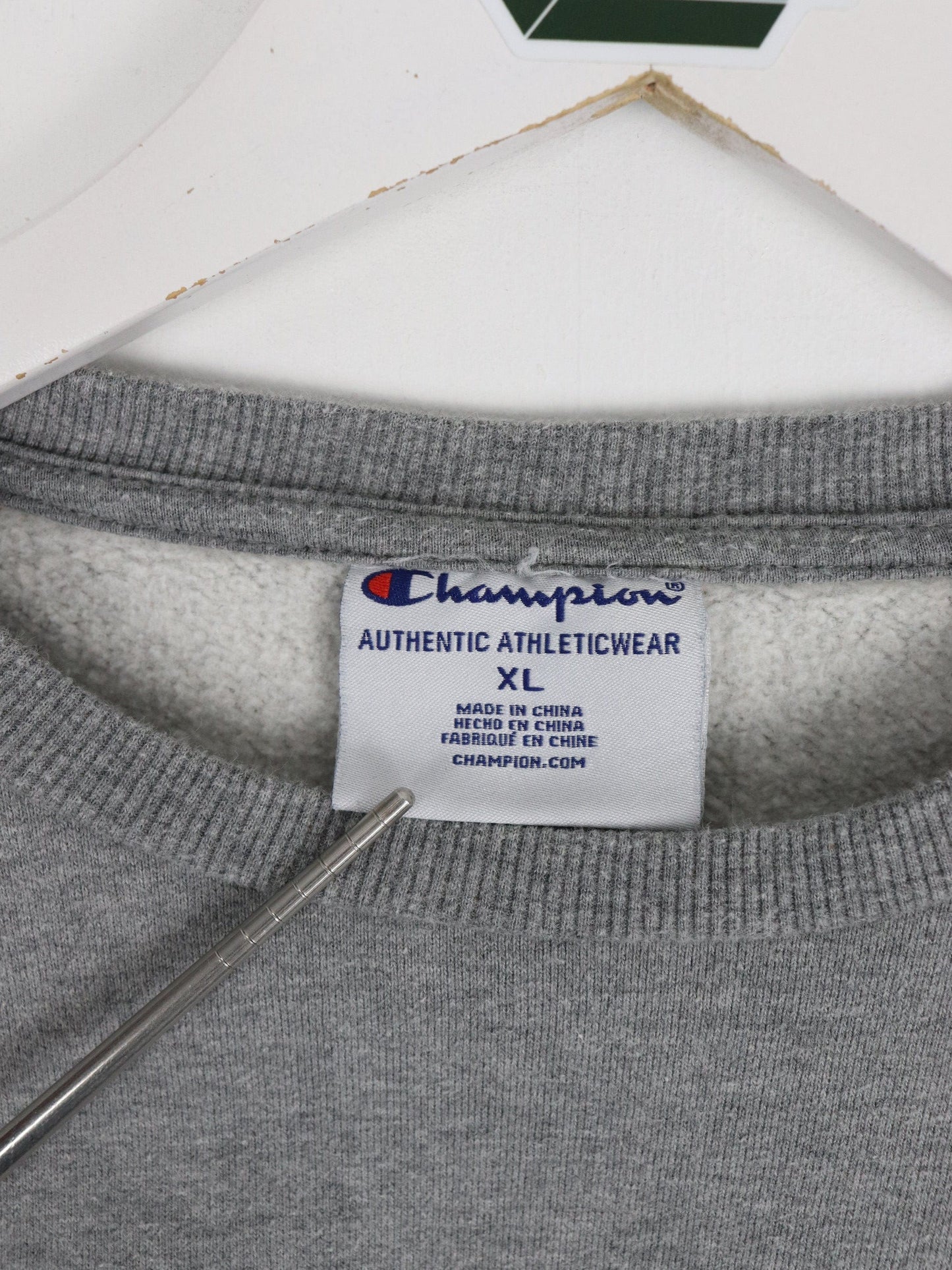 Champion Sweatshirt Youth XL Grey Logo Sweater from propervintagecanada