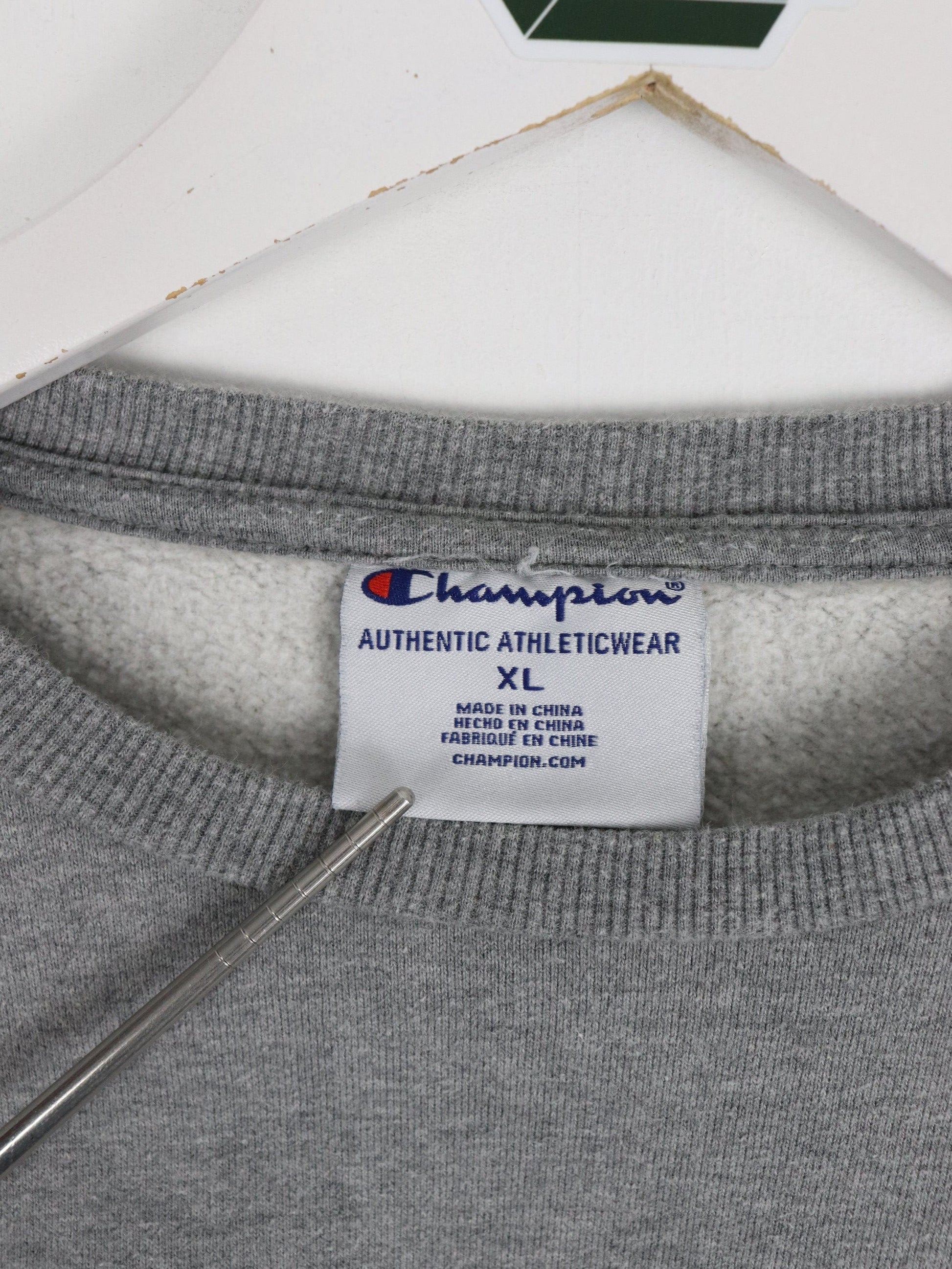 Champion Sweatshirt Youth XL Grey Logo Sweater from propervintagecanada