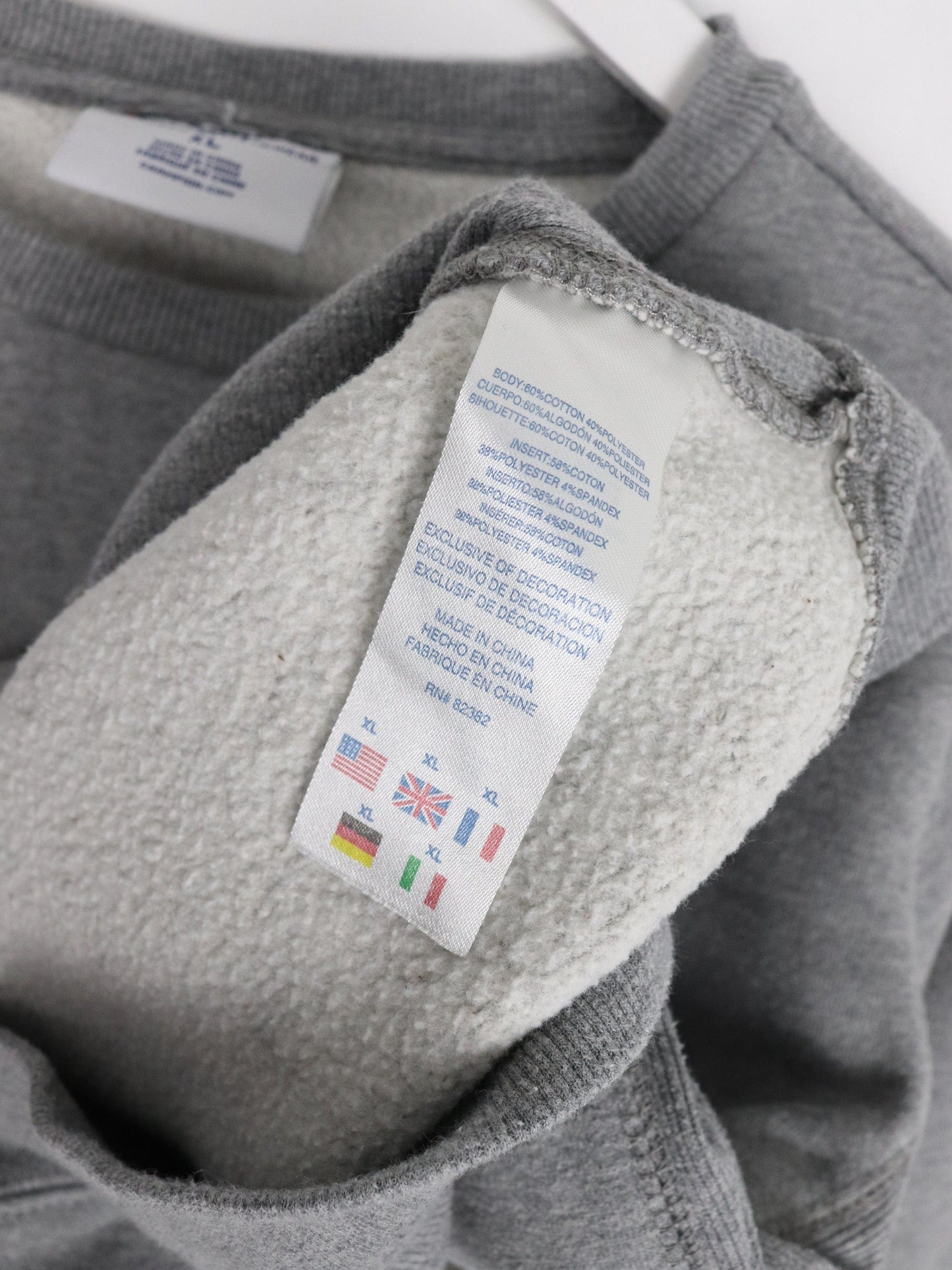 Champion Sweatshirt Youth XL Grey Logo Sweater from propervintagecanada