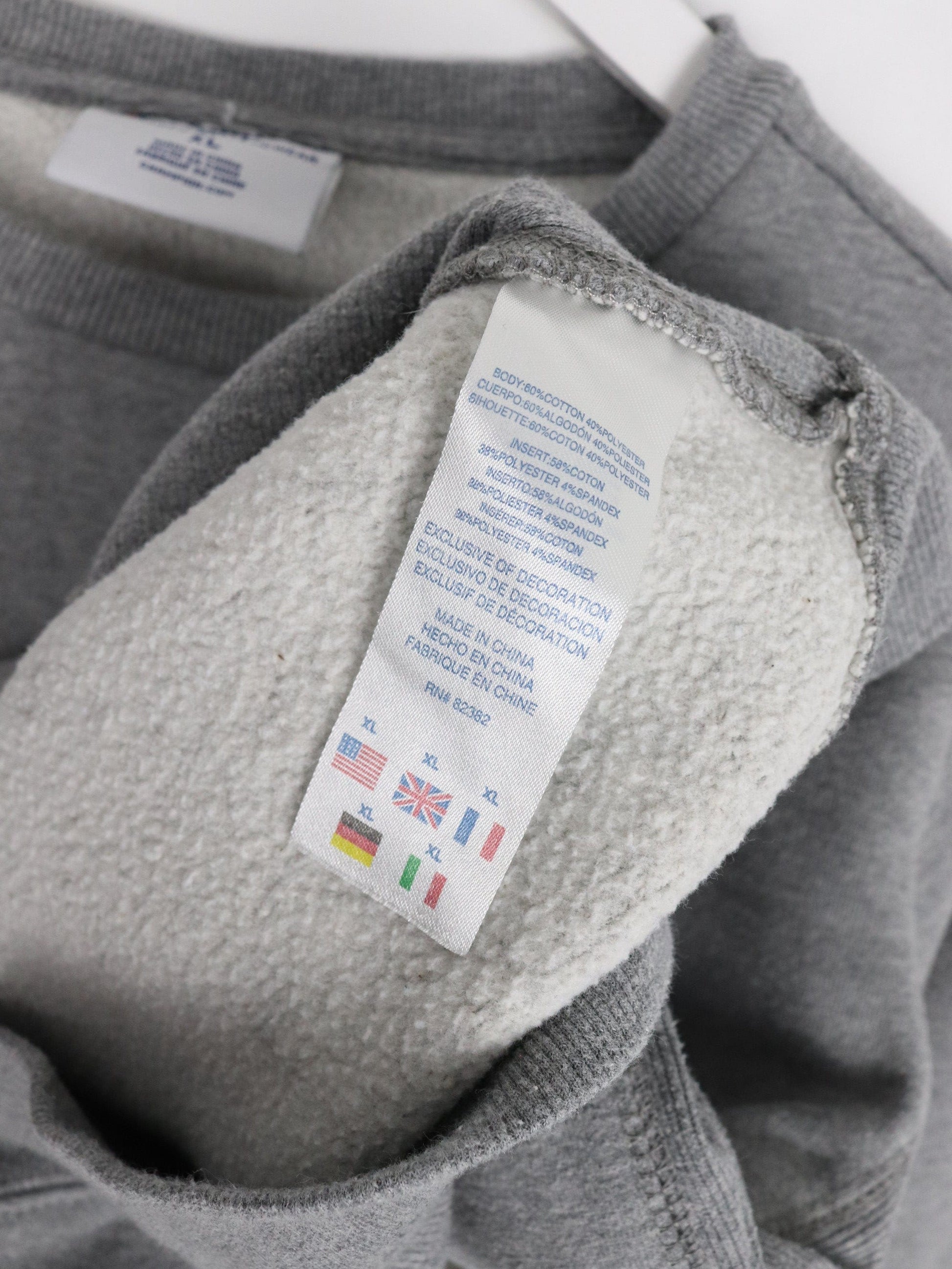 Champion Sweatshirt Youth XL Grey Logo Sweater from propervintagecanada