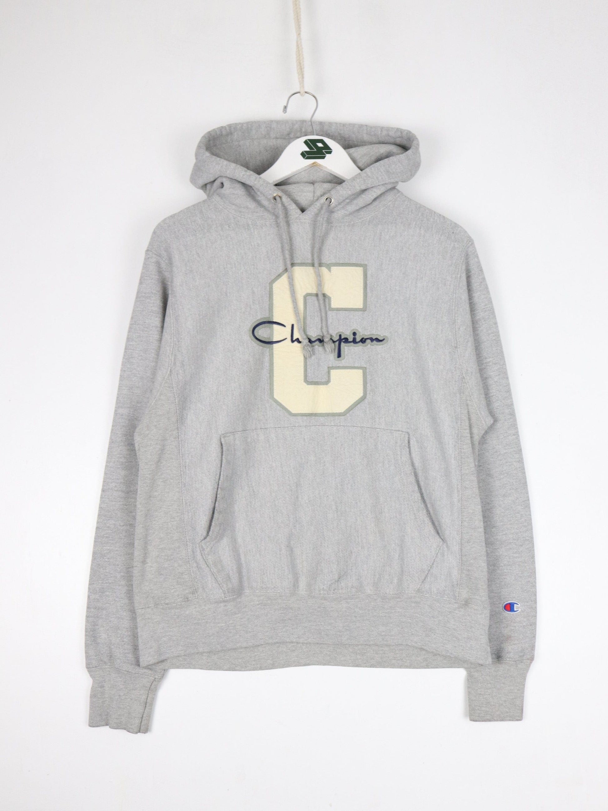 Champion Sweatshirts & Hoodies Champion Sweatshirt Mens Small Grey Reverse Weave Hoodie