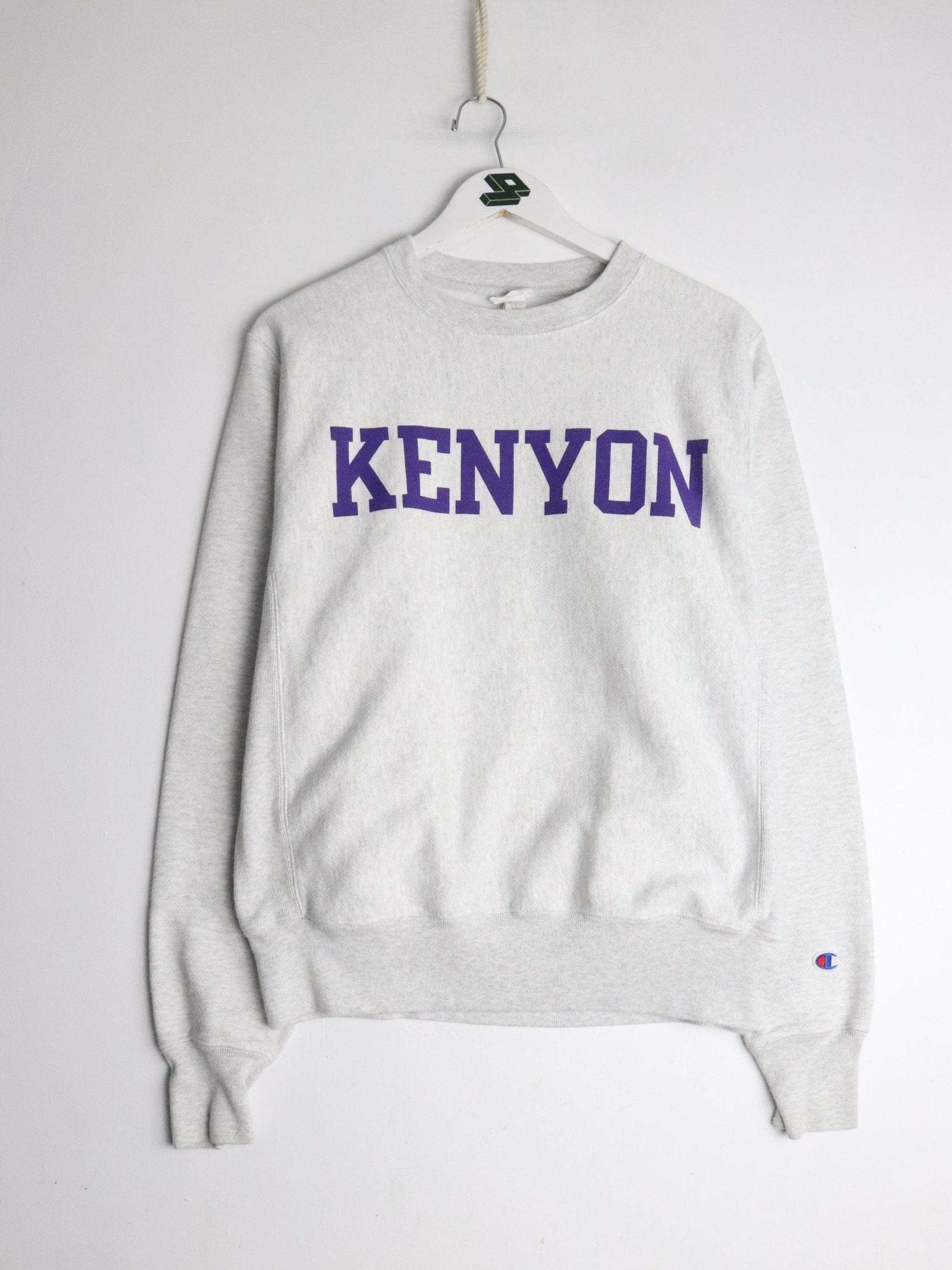 Champion Sweatshirts & Hoodies Kenyon University Sweatshirt Mens Small Grey Champion Reverse Weave