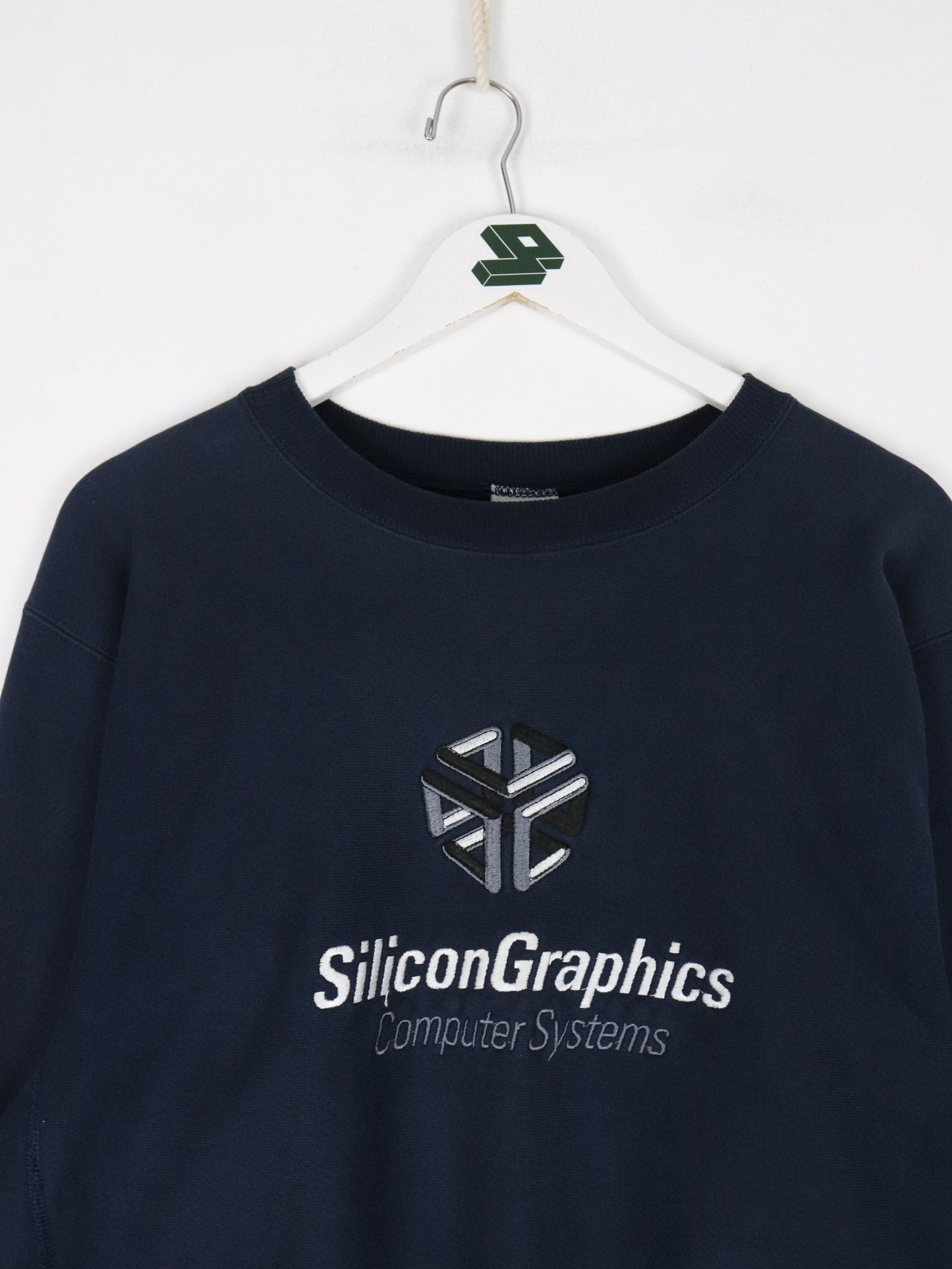 Champion Sweatshirts & Hoodies Vintage Silicon Graphics Sweatshirt Mens Large Blue Champion Reverse Weave