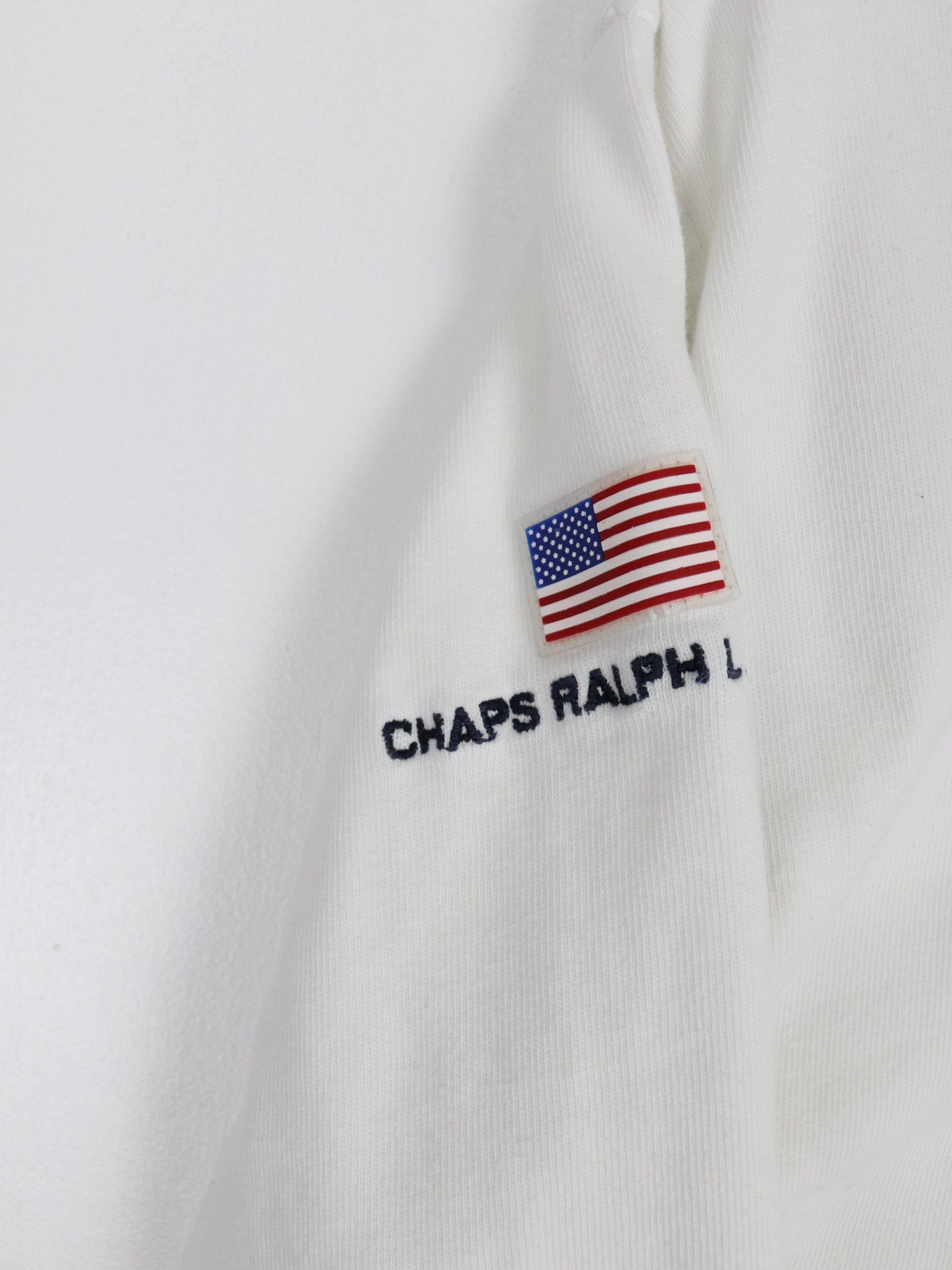 Vintage Chaps Ralph Lauren Shirt Mens Medium White Rugby – Proper