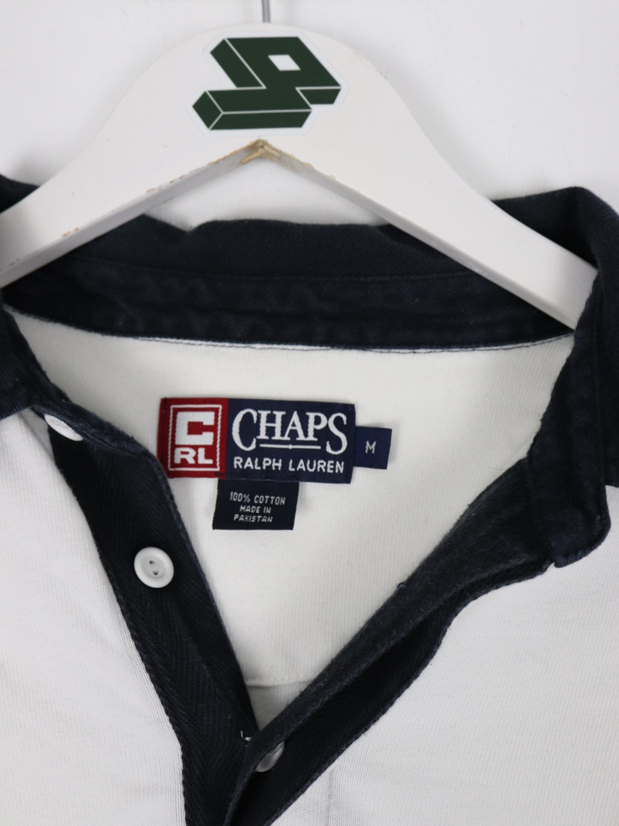 Vintage Chaps Ralph Lauren Shirt Mens Medium White Rugby – Proper