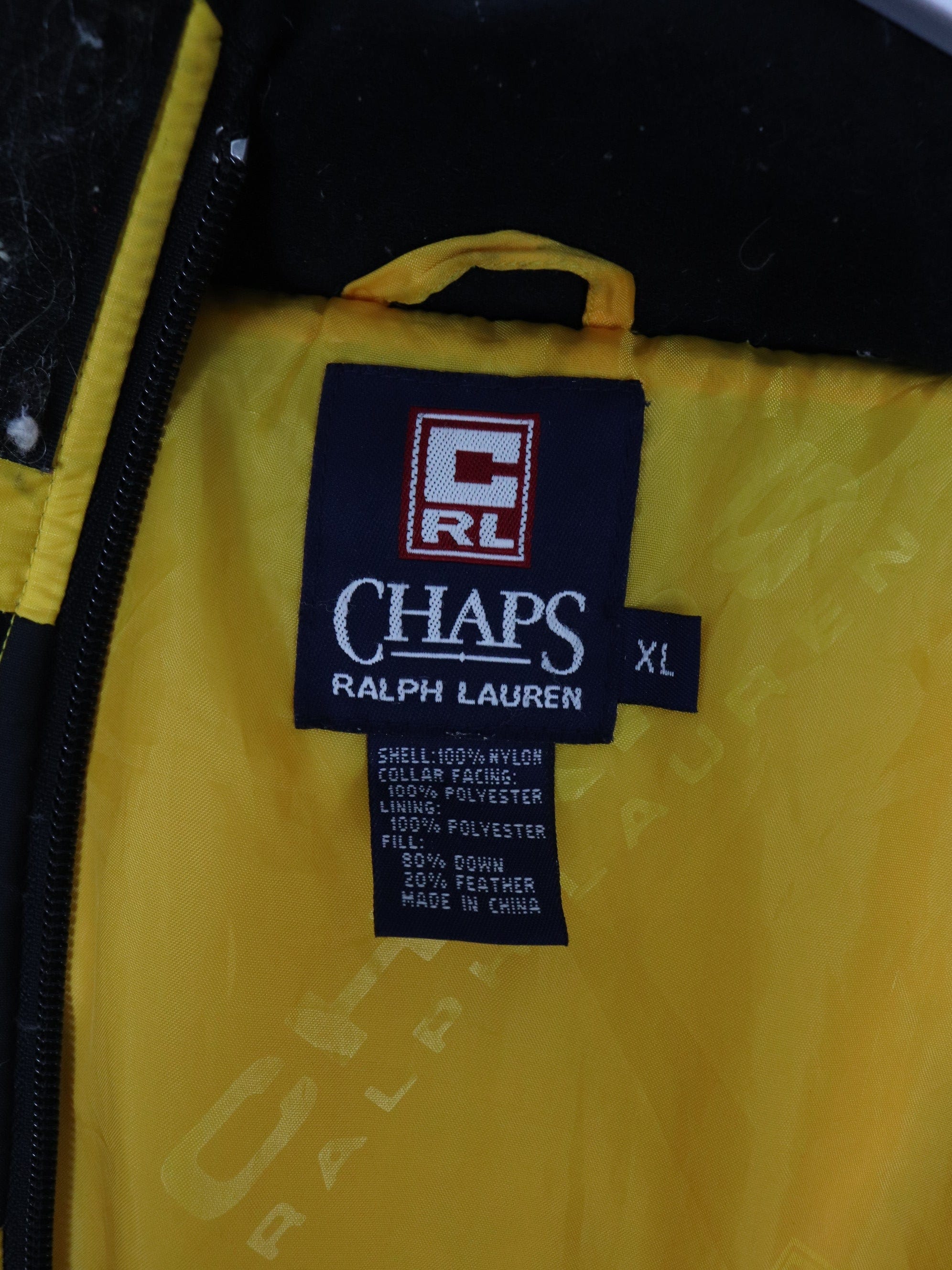 Chaps Ralph Lauren Coat Men's 3XB Tan Colorblock Zip Up