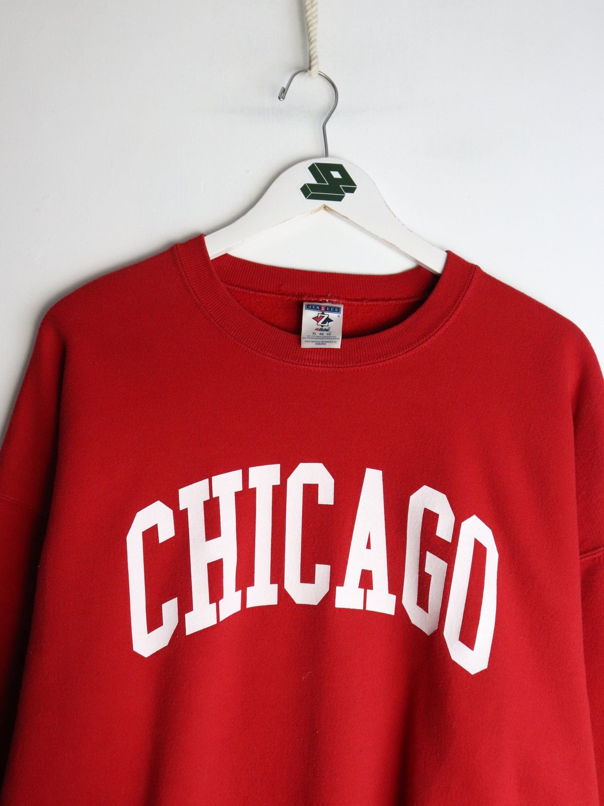 Chicago Sweatshirt Mens XL Red from propervintagecanada