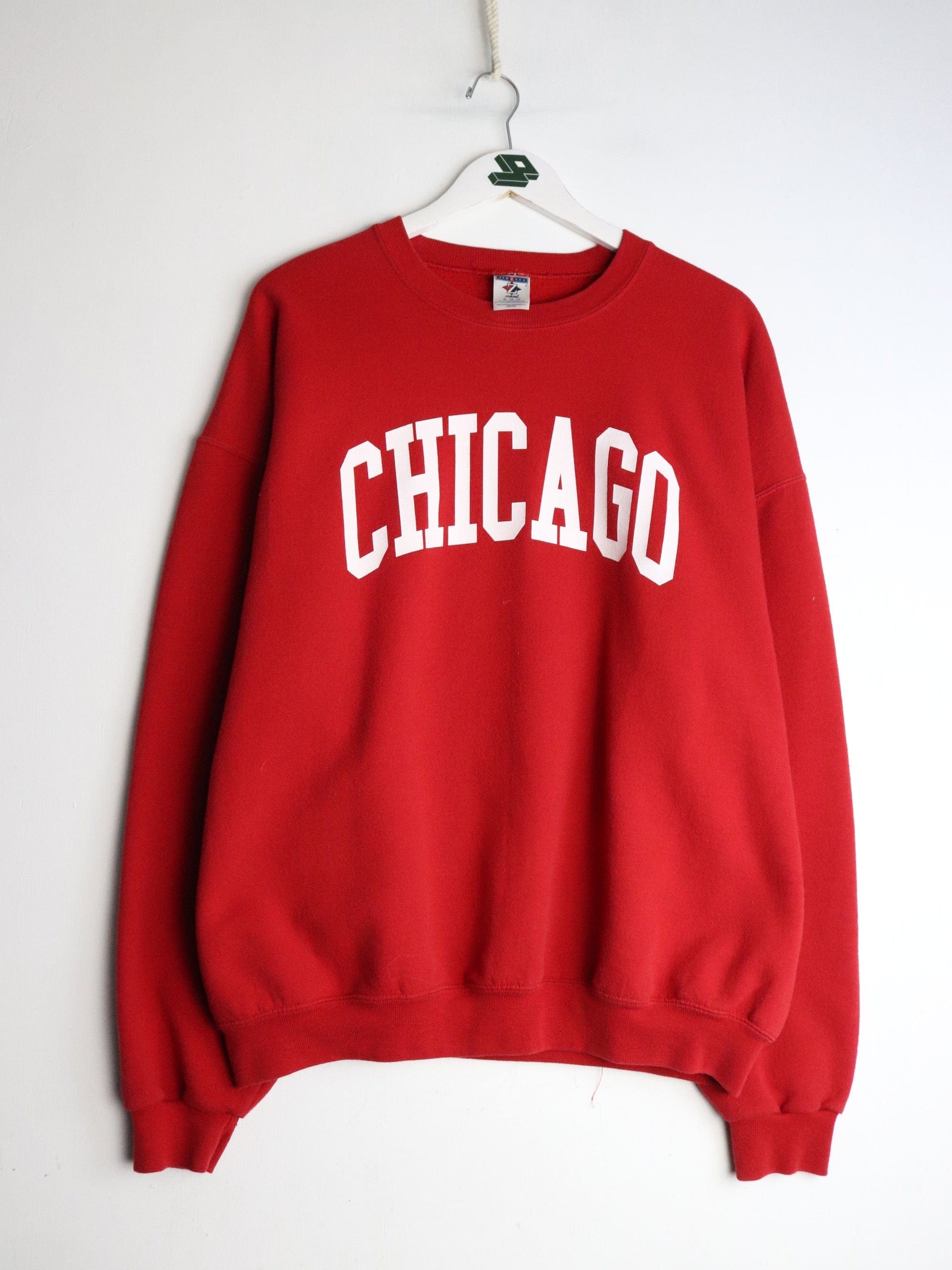 Chicago Sweatshirt Mens XL Red from propervintagecanada