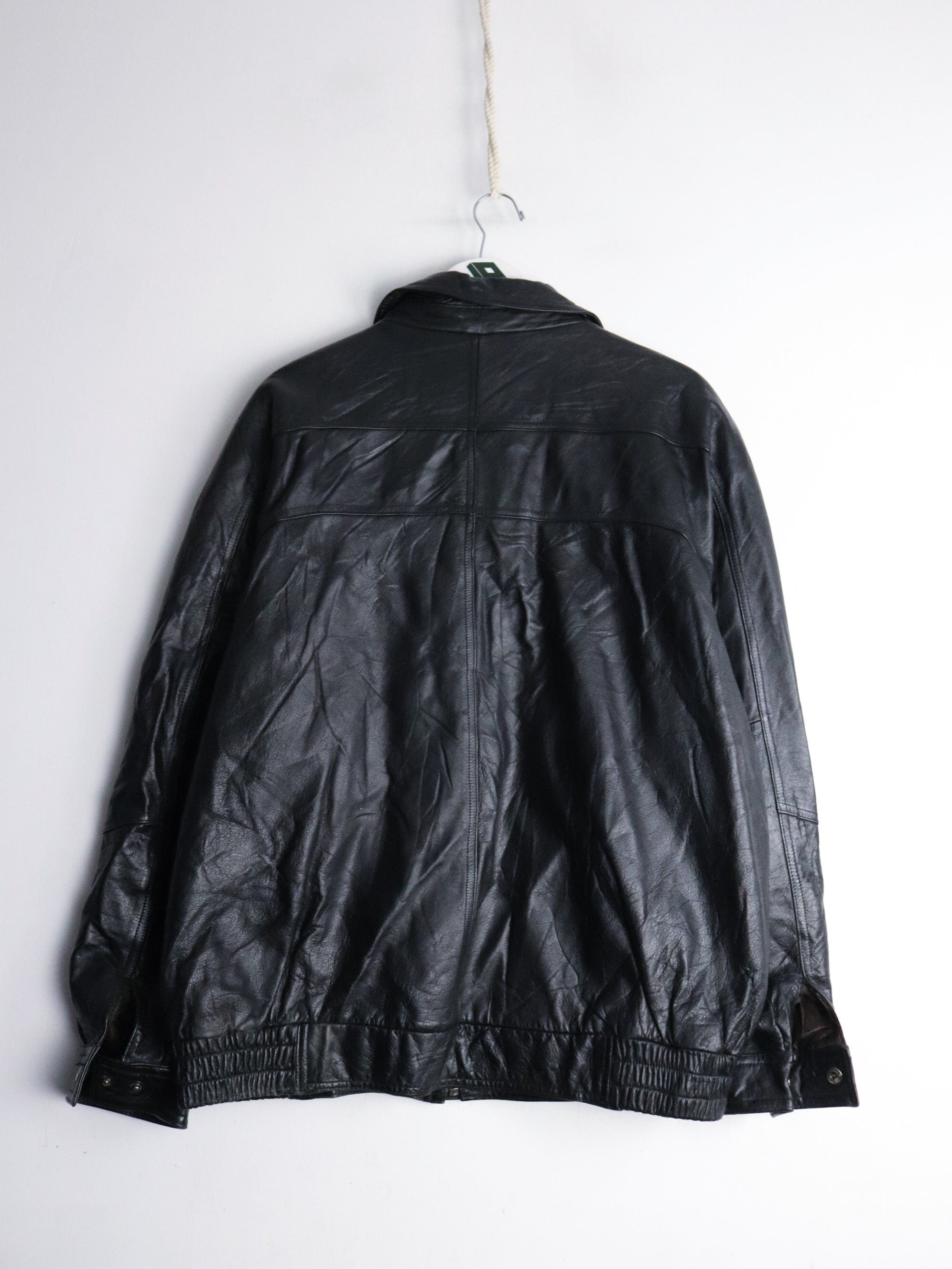 Christopher Rand Jacket Mens Large Black Leather – Proper Vintage