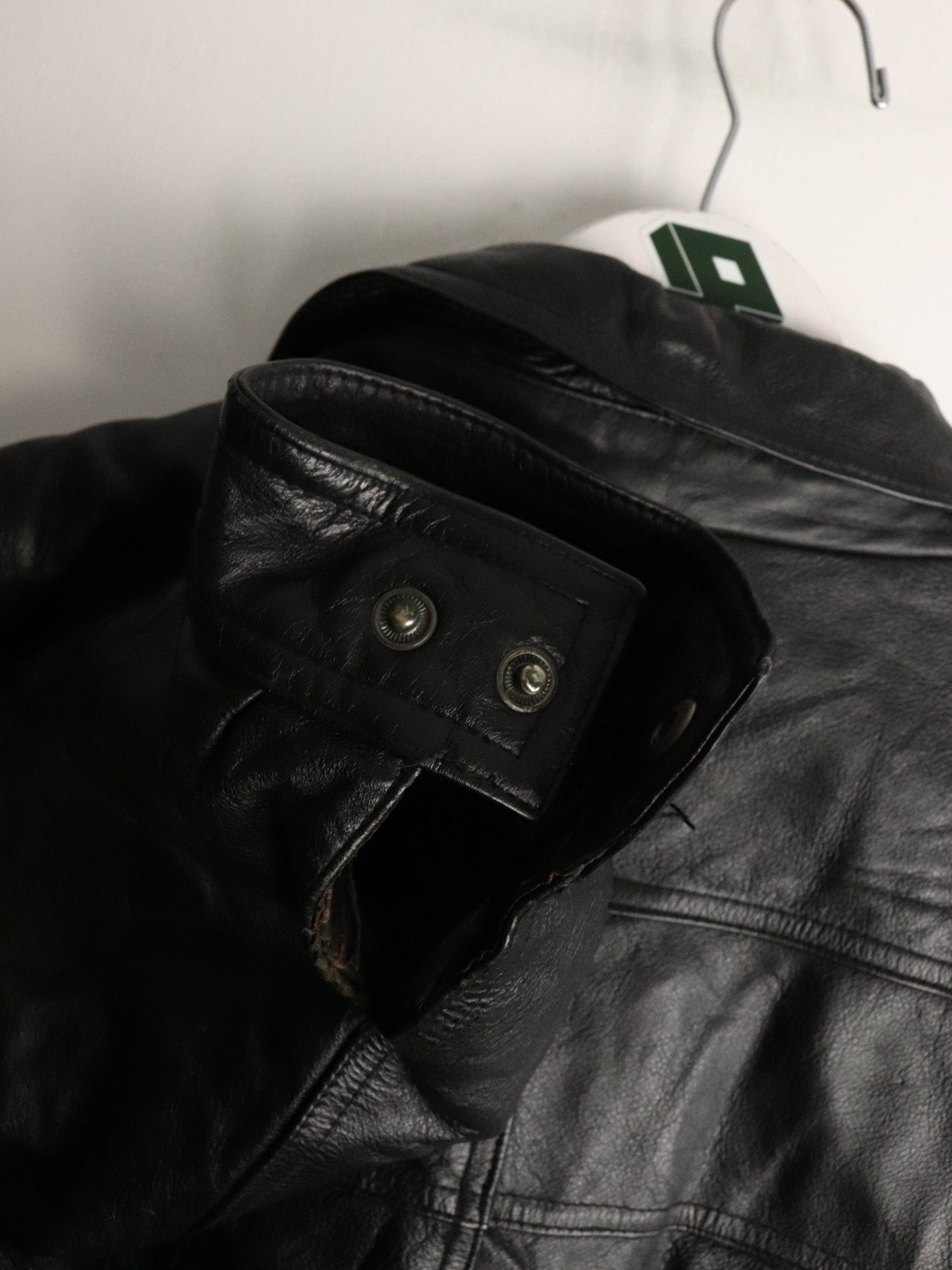 Christopher Rand Jacket Mens Large Black Leather from propervintagecanada