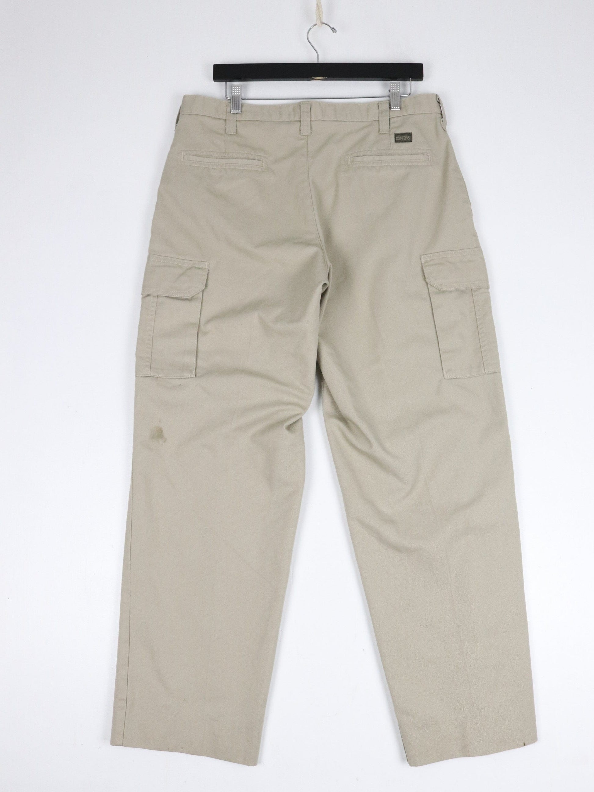 Cintas Pants Mens 34 x 30 Beige Cargo Chino