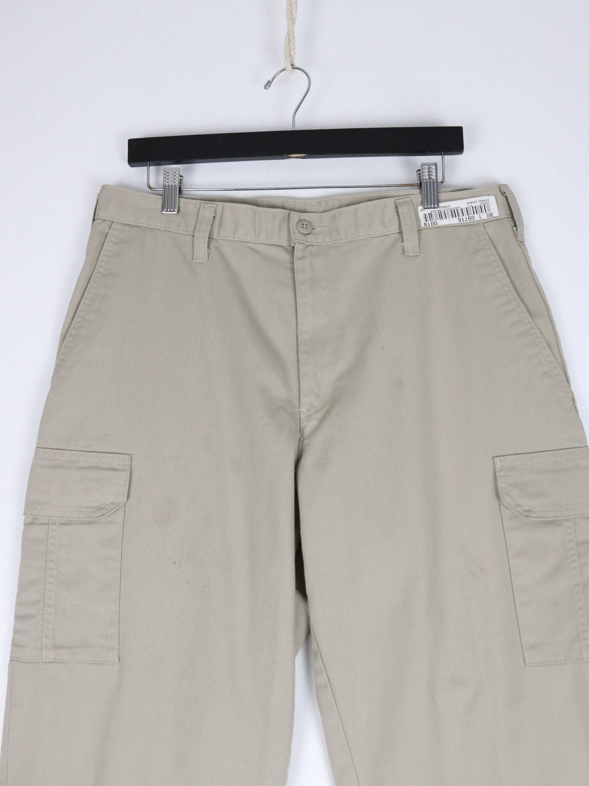Cintas Pants Mens 34 x 30 Beige Cargo Chino