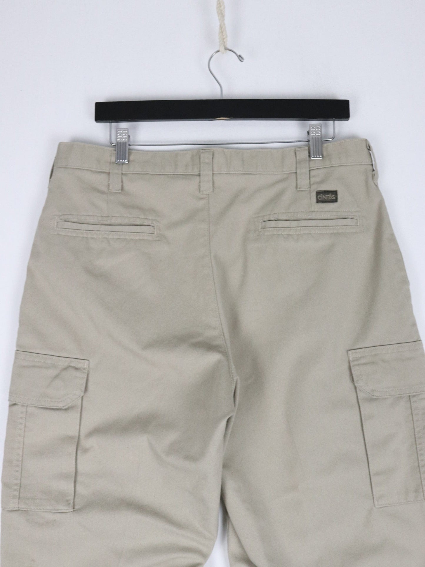 Cintas Pants Mens 34 x 30 Beige Cargo Chino