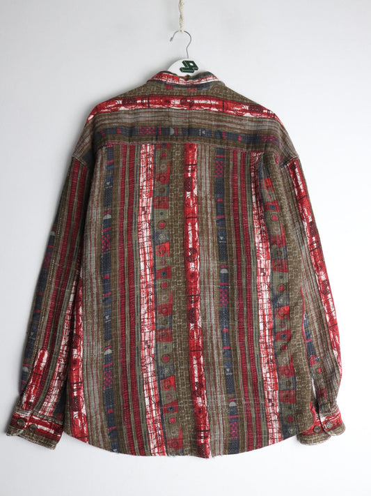 Claudio Campione Shirt Mens 2XL Red Button Up from propervintagecanada