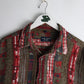 Claudio Campione Shirt Mens 2XL Red Button Up from propervintagecanada