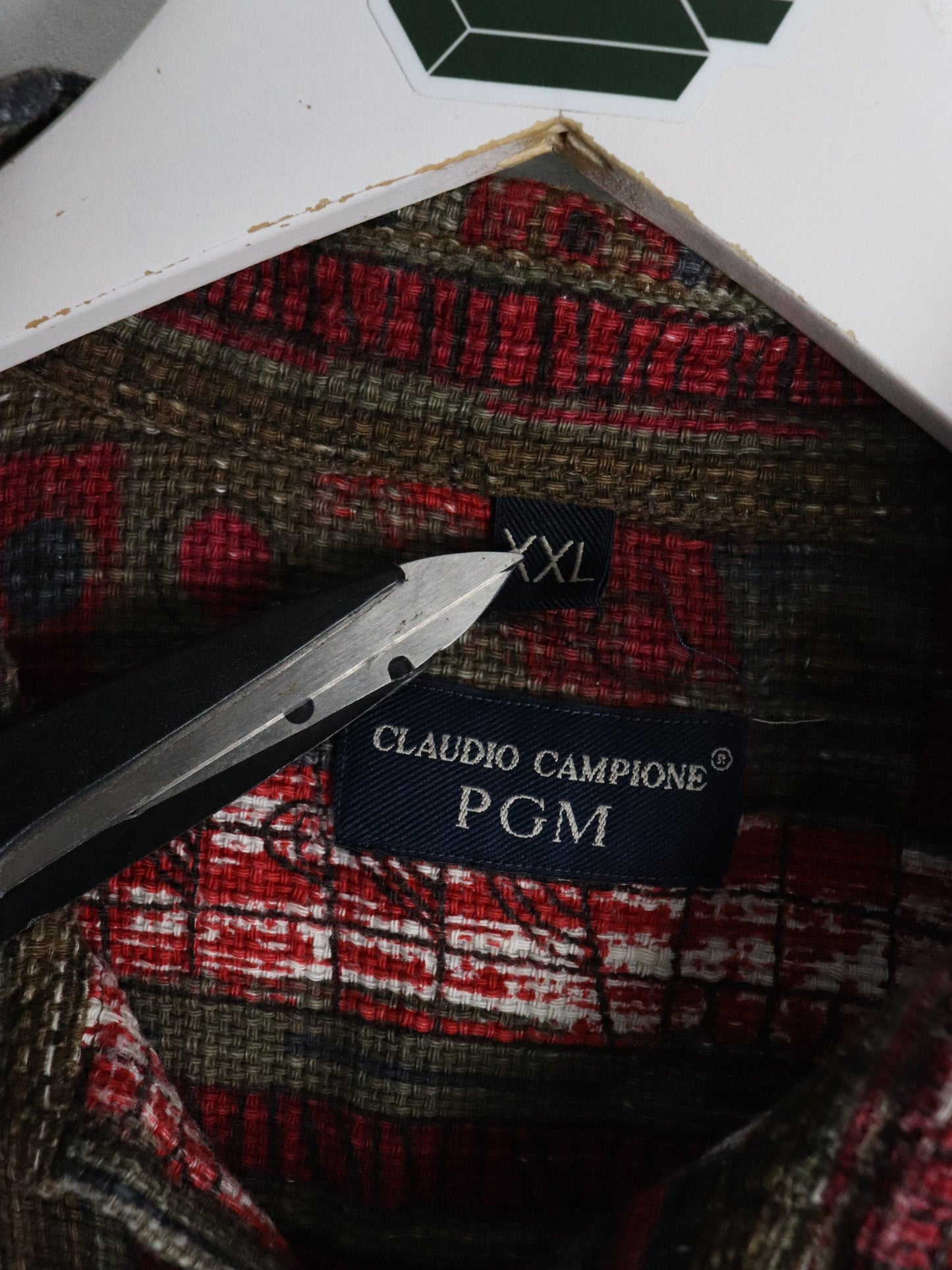Claudio Campione Shirt Mens 2XL Red Button Up from propervintagecanada