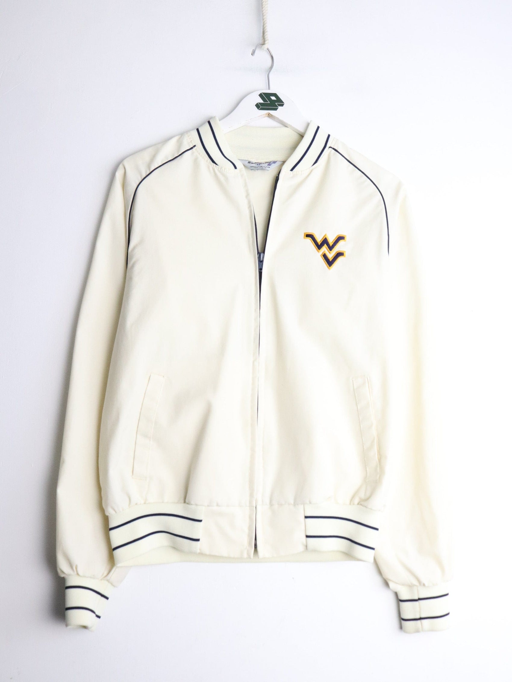 Collegiate Jackets & Coats Vintage West Virginia Mountaineers Jacket Mens Medium White
