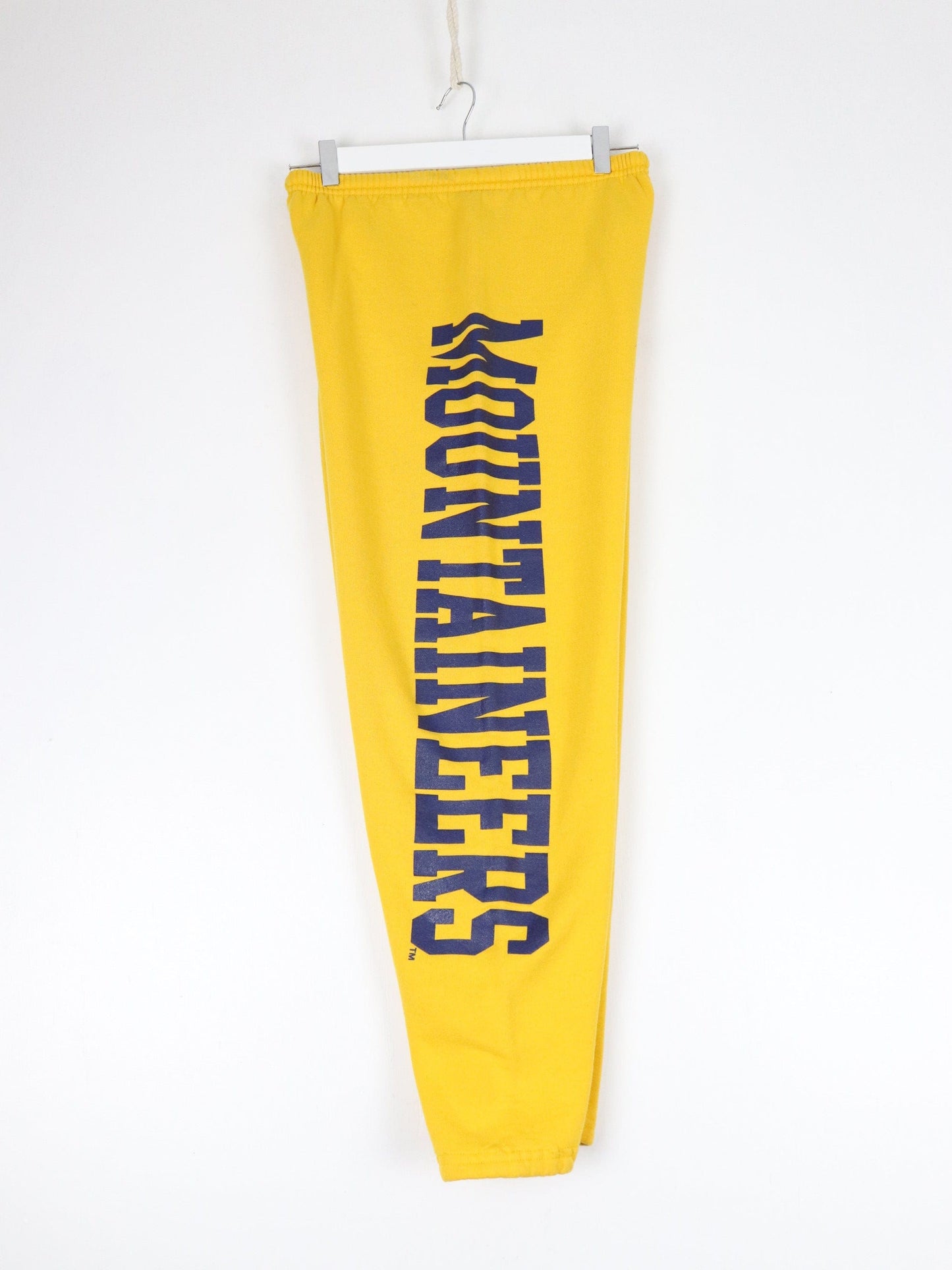 Collegiate Pants Vintage West Virginia Mountaineers Pants Mens Small Yellow College Sweat 24 x 26