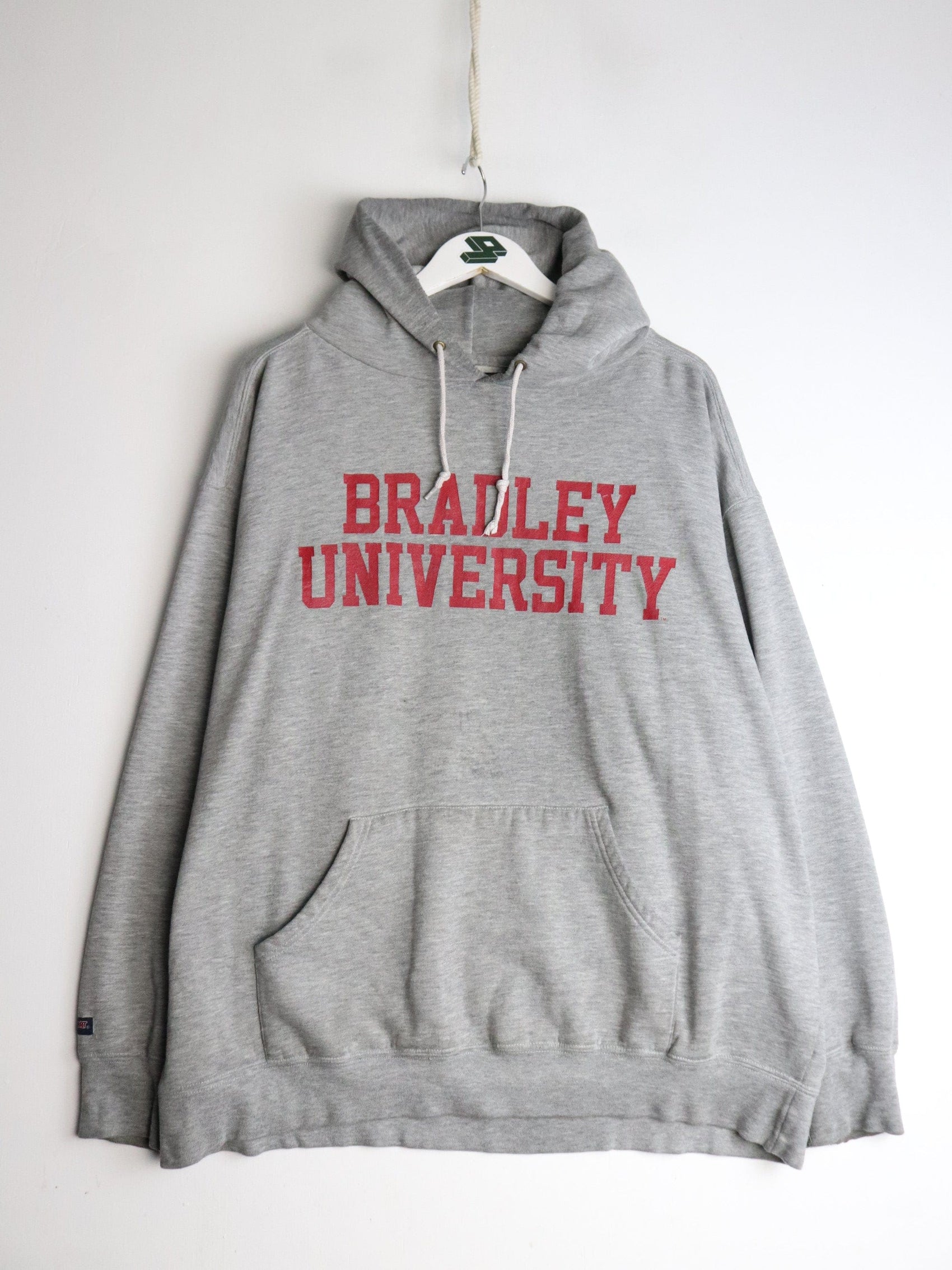Collegiate Sweatshirts & Hoodies Bradley University Sweatshirt Mens XL Grey Hoodie