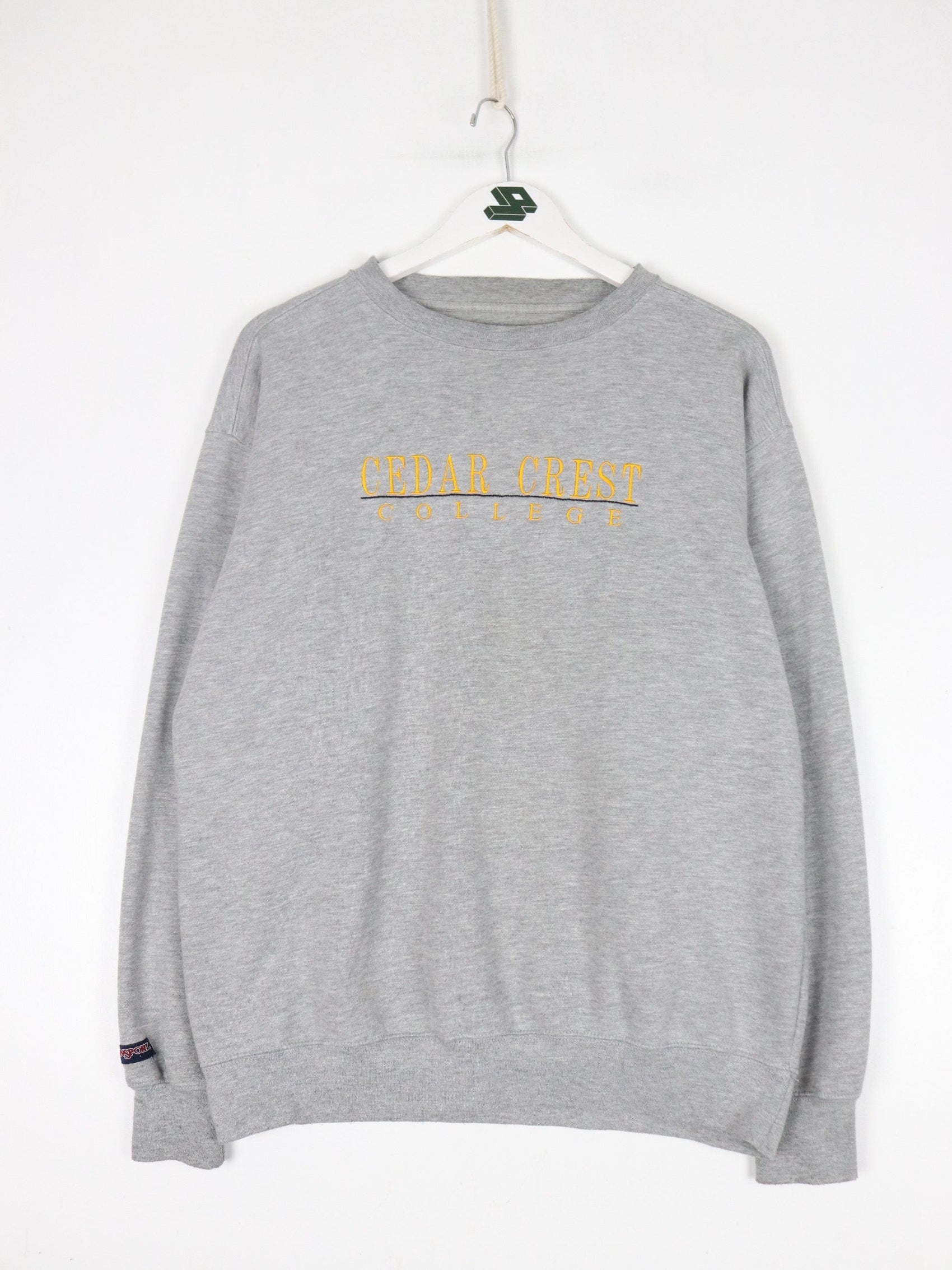 Collegiate Sweatshirts & Hoodies Cedar Crest College Sweatshirt Mens Medium Grey