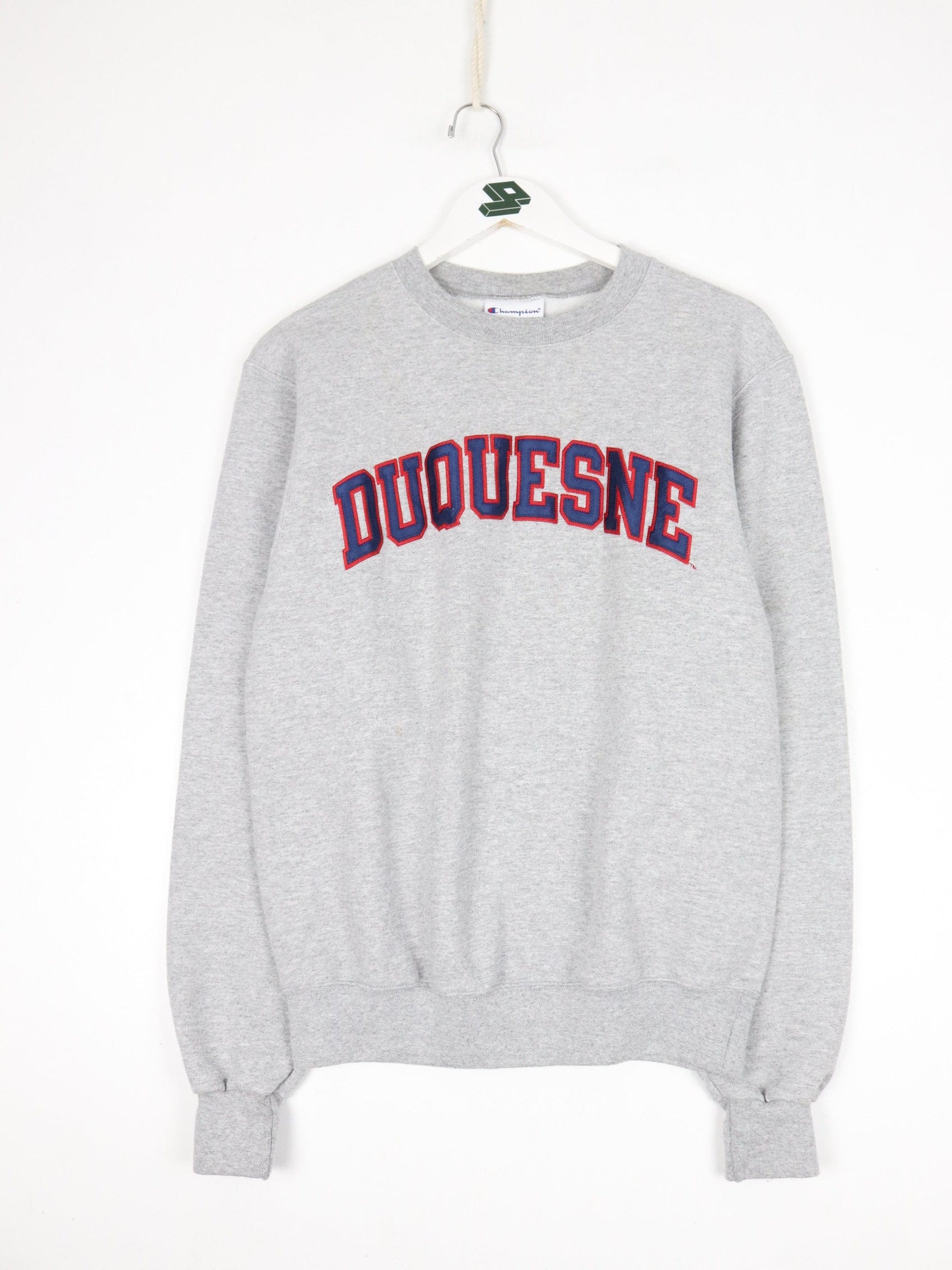 Collegiate Sweatshirts & Hoodies Duquesne University Sweatshirt Mens Small Grey Champion College
