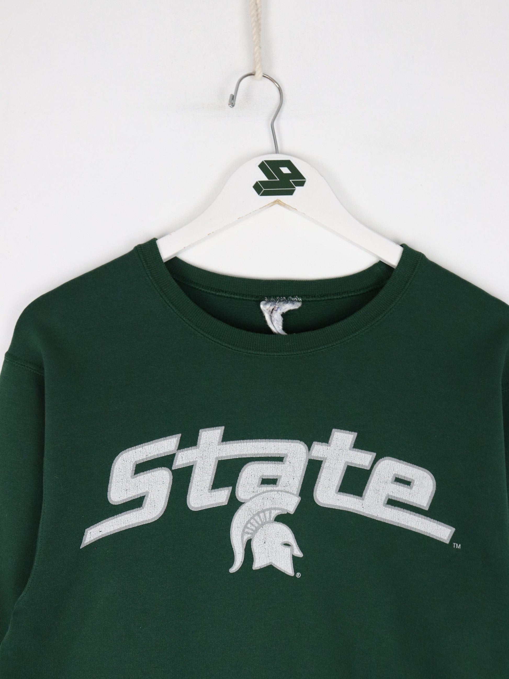 Collegiate Sweatshirts & Hoodies Michigan State Spartans Sweatshirt Mens Small Green College