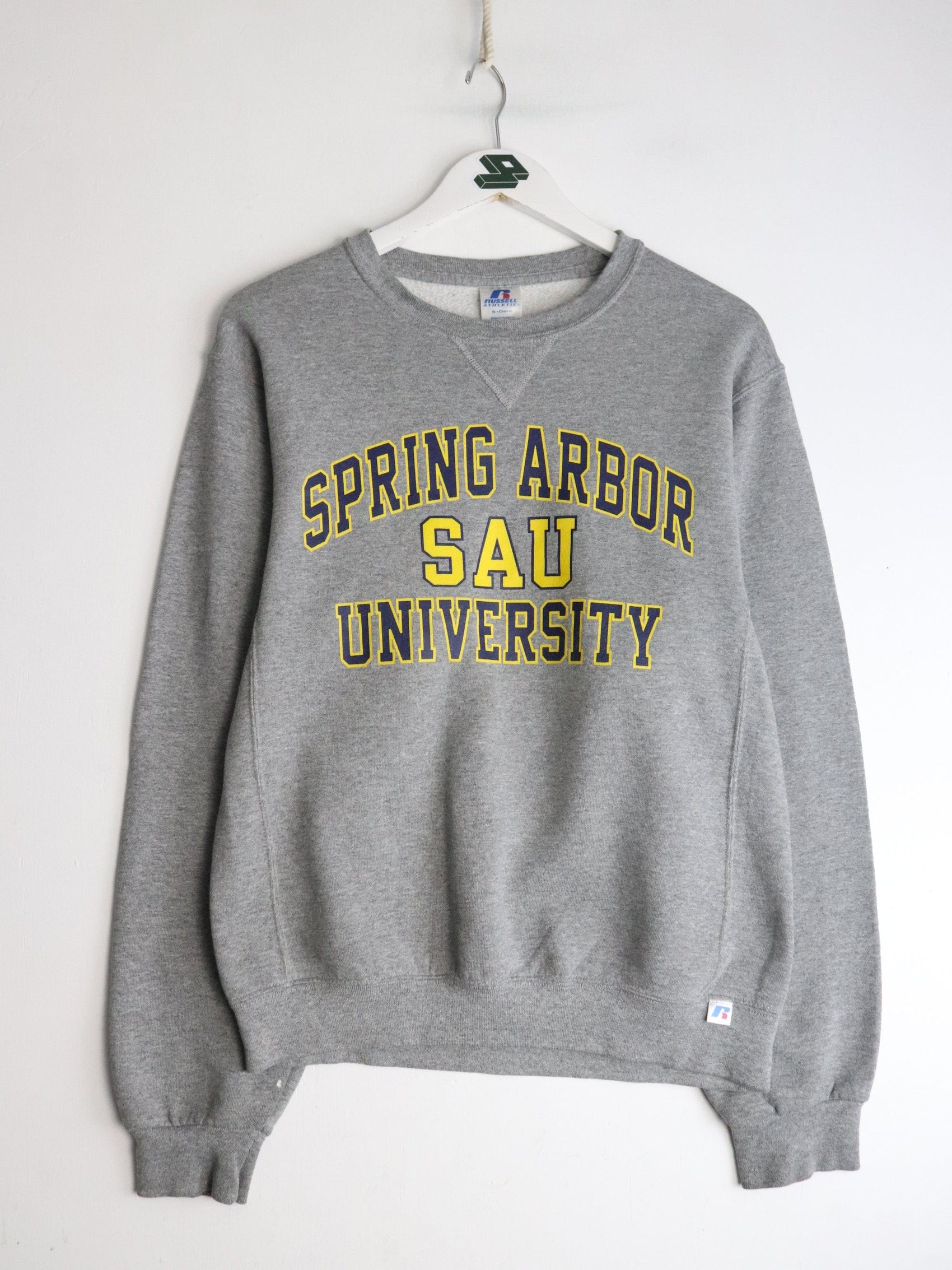 Collegiate Sweatshirts & Hoodies Spring Arbor University Sweatshirt Mens Small Grey