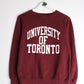 Collegiate Sweatshirts & Hoodies University of Toronto Sweatshirt Mens XS Red College