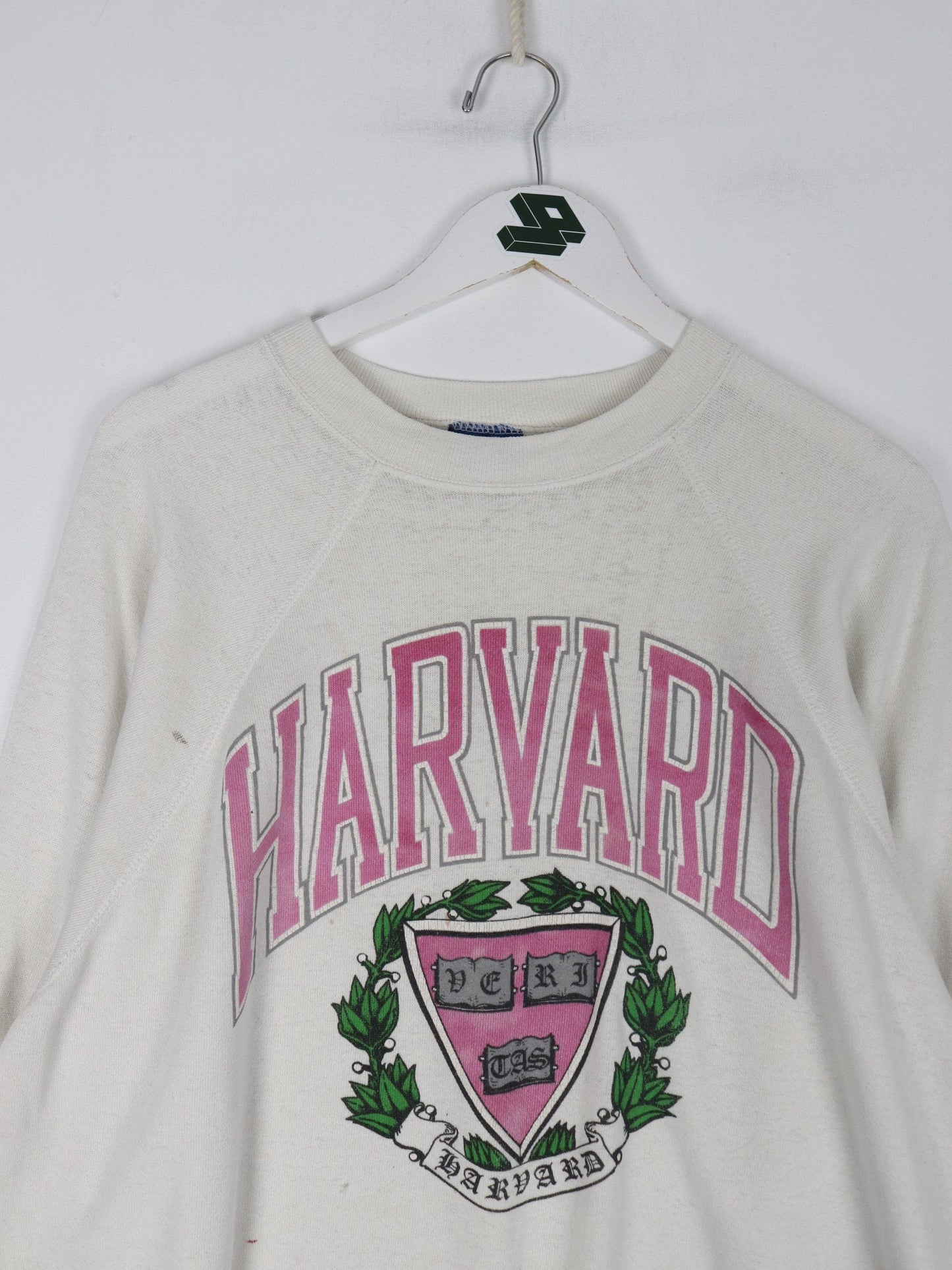 Collegiate Sweatshirts & Hoodies Vintage Harvard University Sweatshirt Mens Large White College