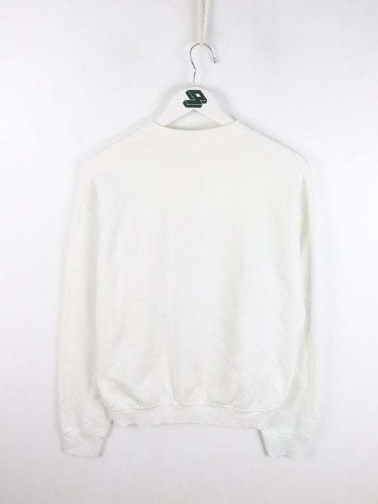 Collegiate Sweatshirts & Hoodies Vintage Indiana University Sweatshirt Mens Medium White