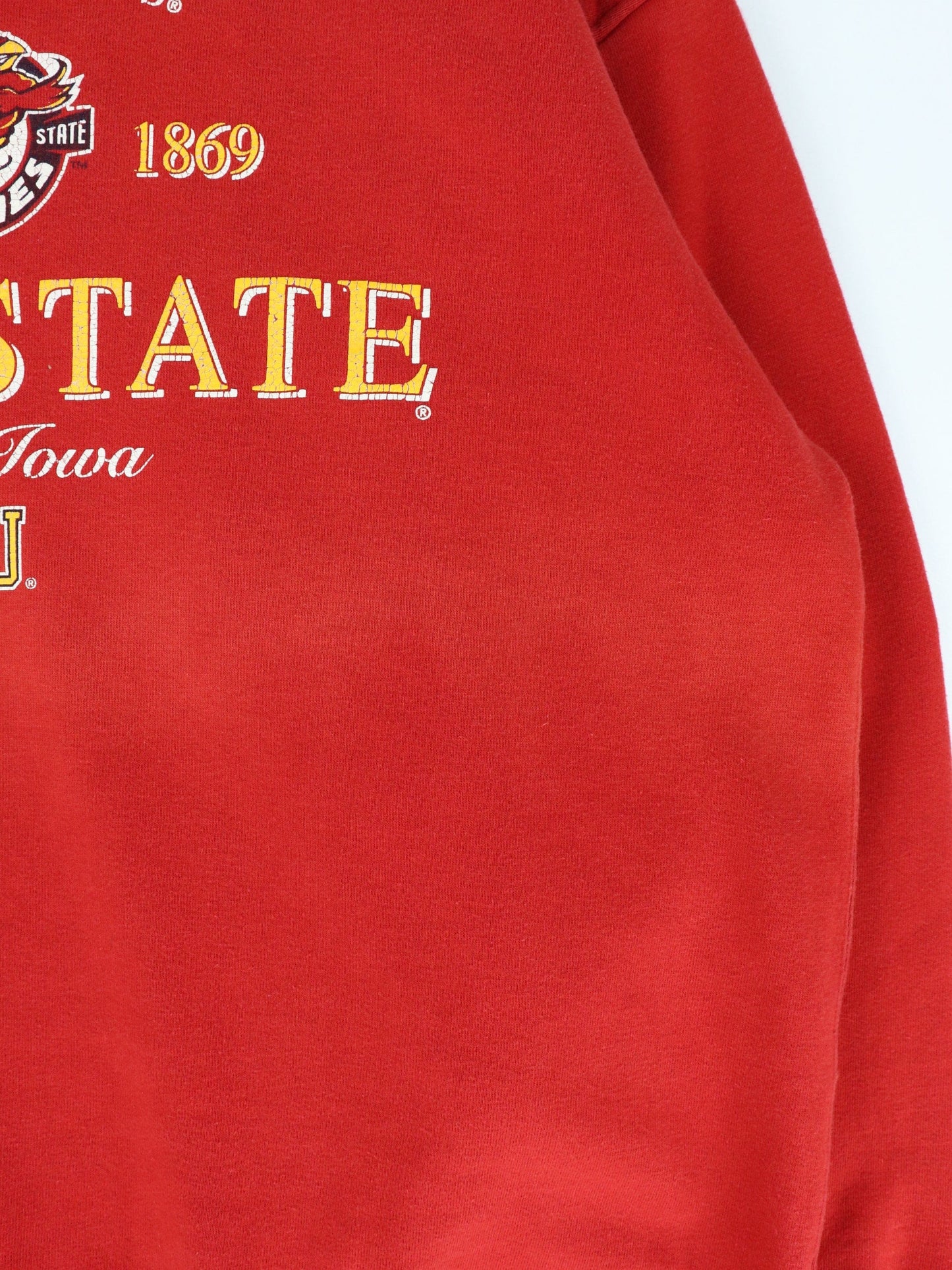 Collegiate Sweatshirts & Hoodies Vintage Iowa State Cyclones Sweatshirt Fits Mens XL Red College 90s