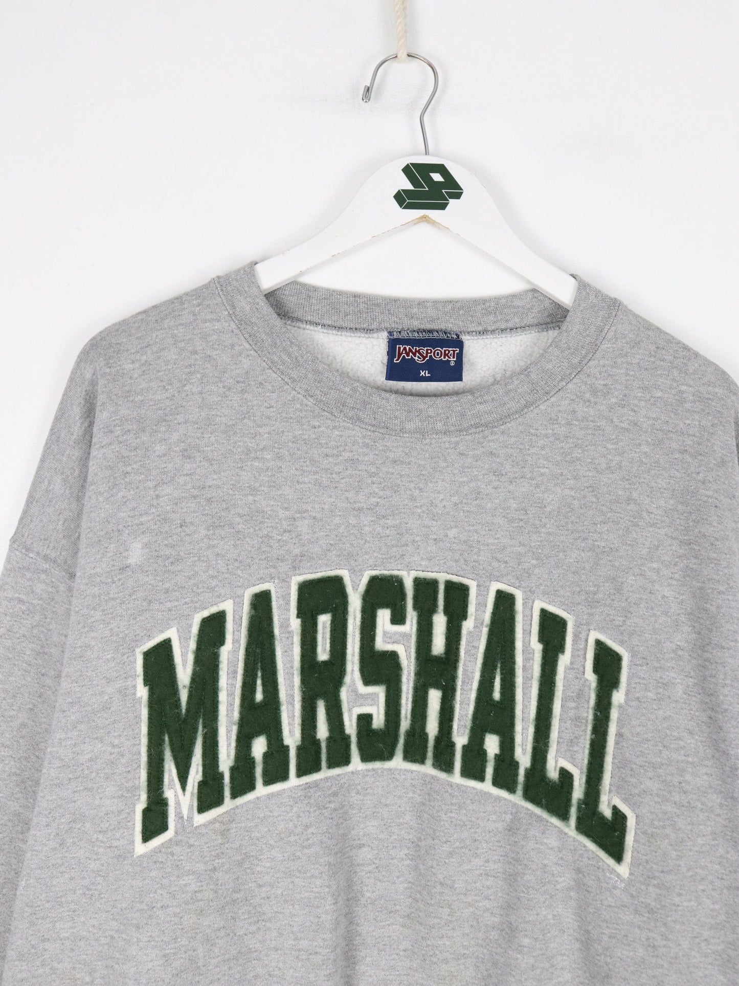 Collegiate Sweatshirts & Hoodies Vintage Marshall University Sweatshirt Mens XL Grey College