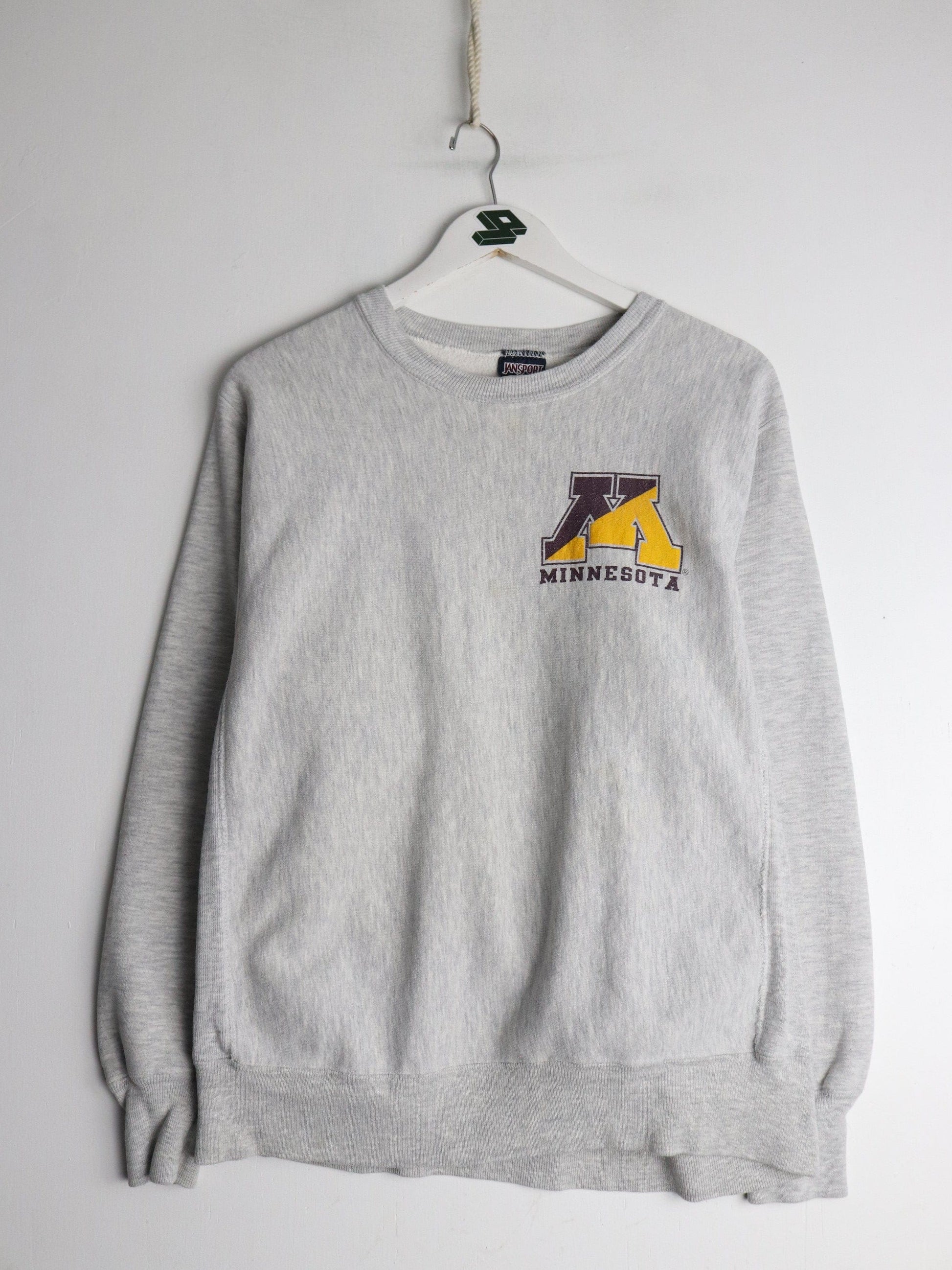 Collegiate Sweatshirts & Hoodies Vintage Minnesota Gophers Sweatshirt Fits Mens Medium Grey College