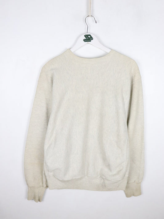 Collegiate Sweatshirts & Hoodies Vintage Notre Dame Sweatshirt Mens Large Grey