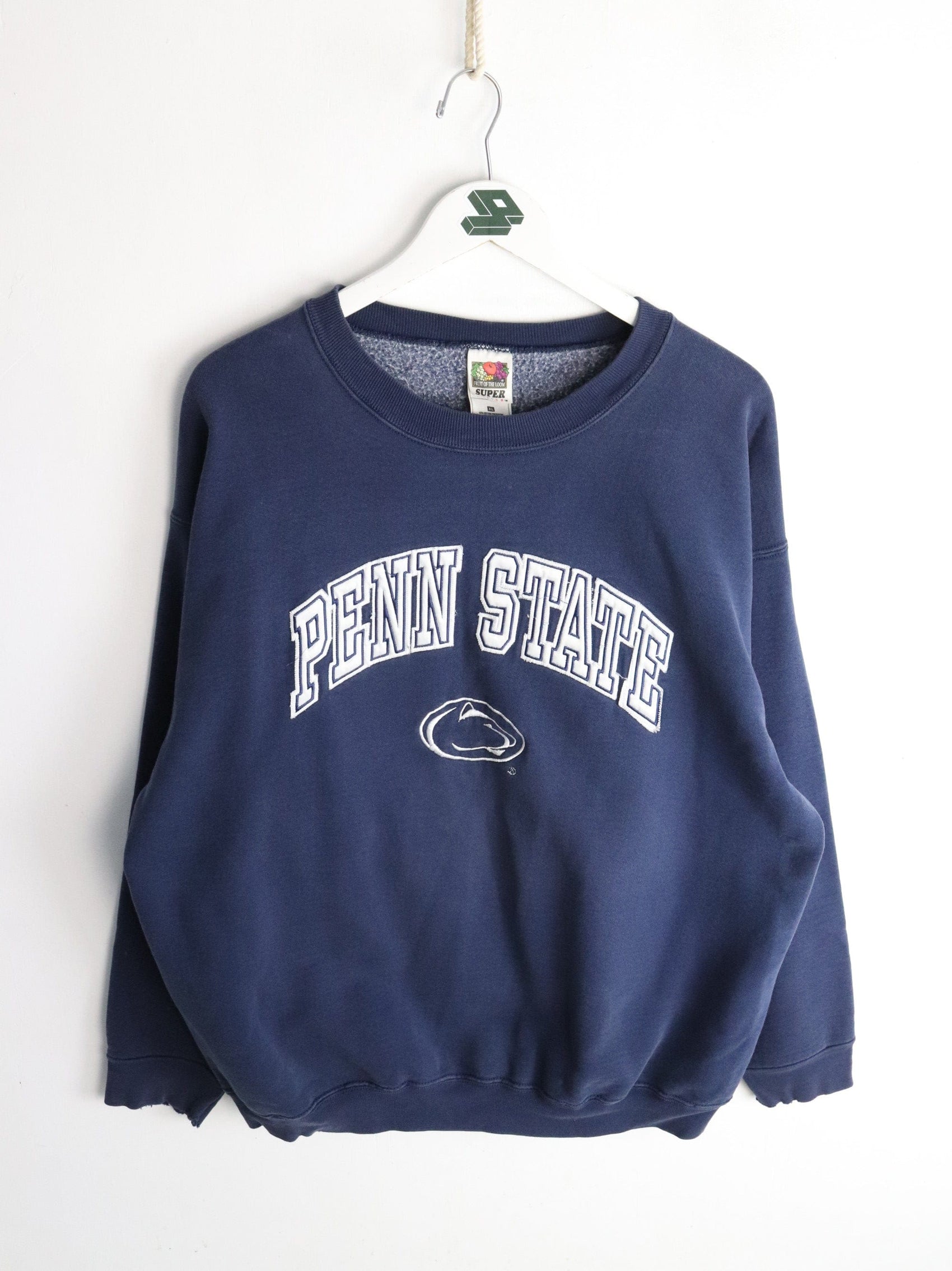 Collegiate Sweatshirts & Hoodies Vintage Penn State Nittany Lions Sweatshirt Mens XL Blue