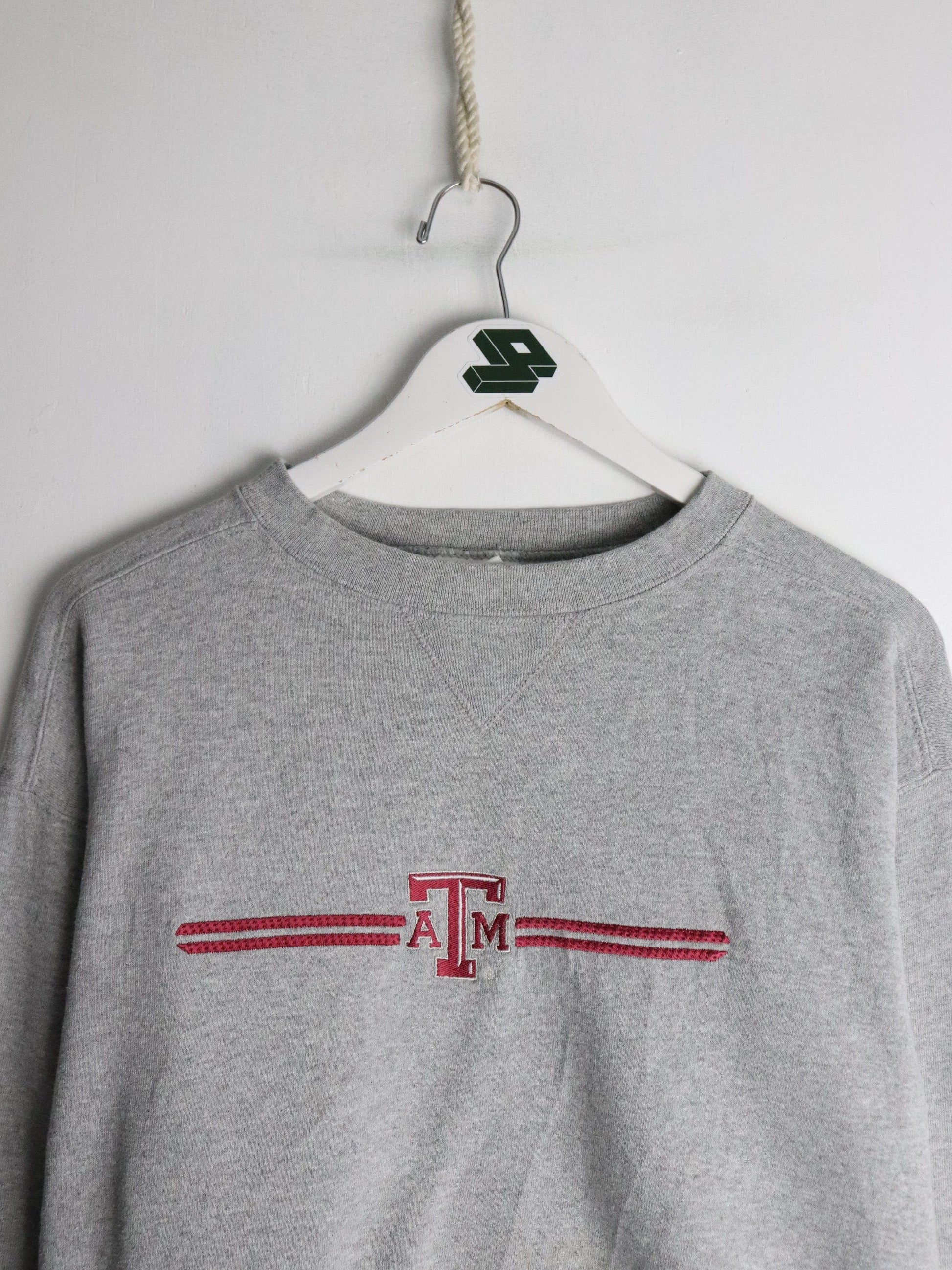 Collegiate Sweatshirts & Hoodies Vintage Texas A & M Sweatshirt Fits Mens Small Grey College