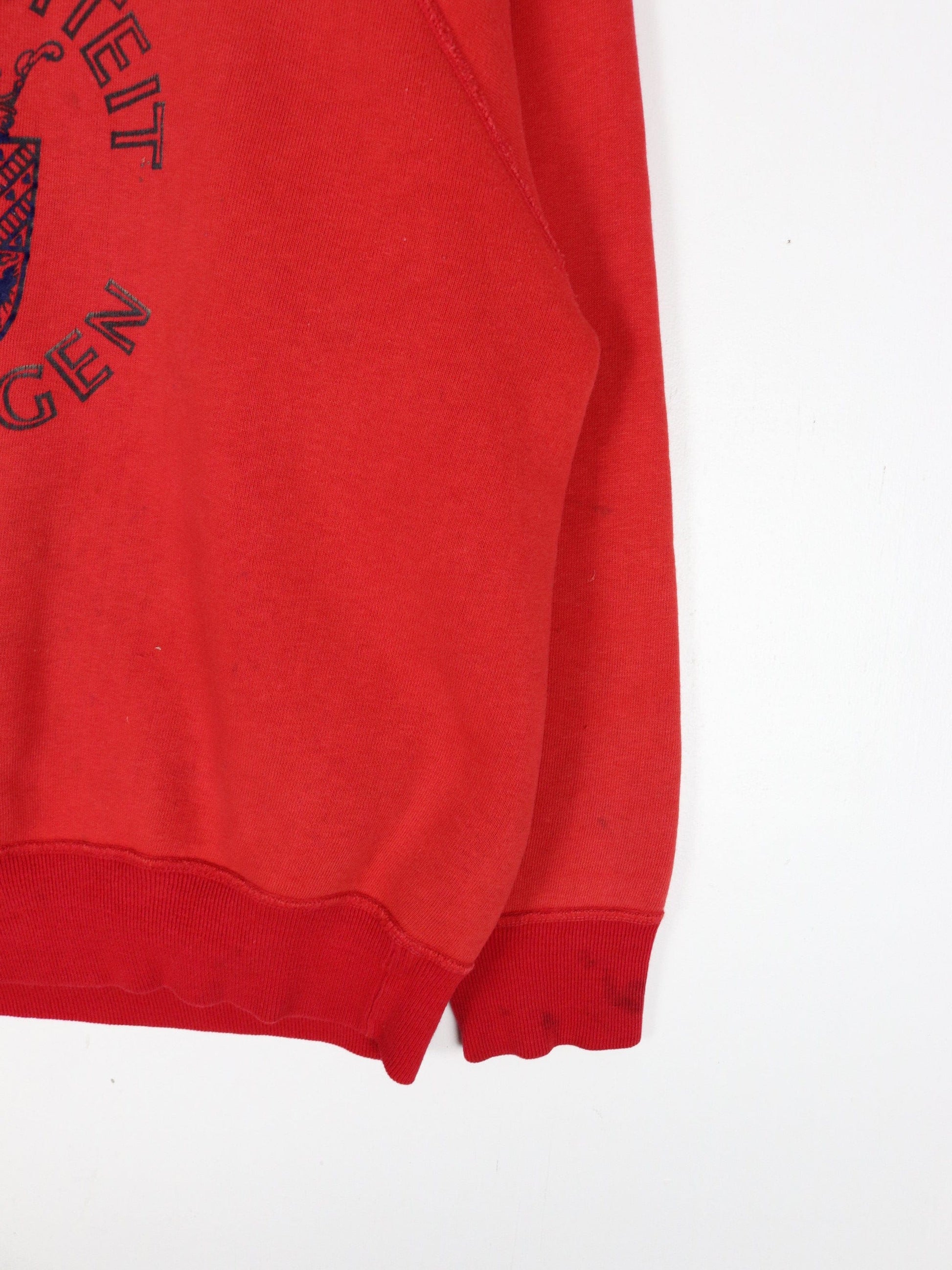 Collegiate Sweatshirts & Hoodies Vintage Universiteit Groningen Sweatshirt Youth XL Red College 90s