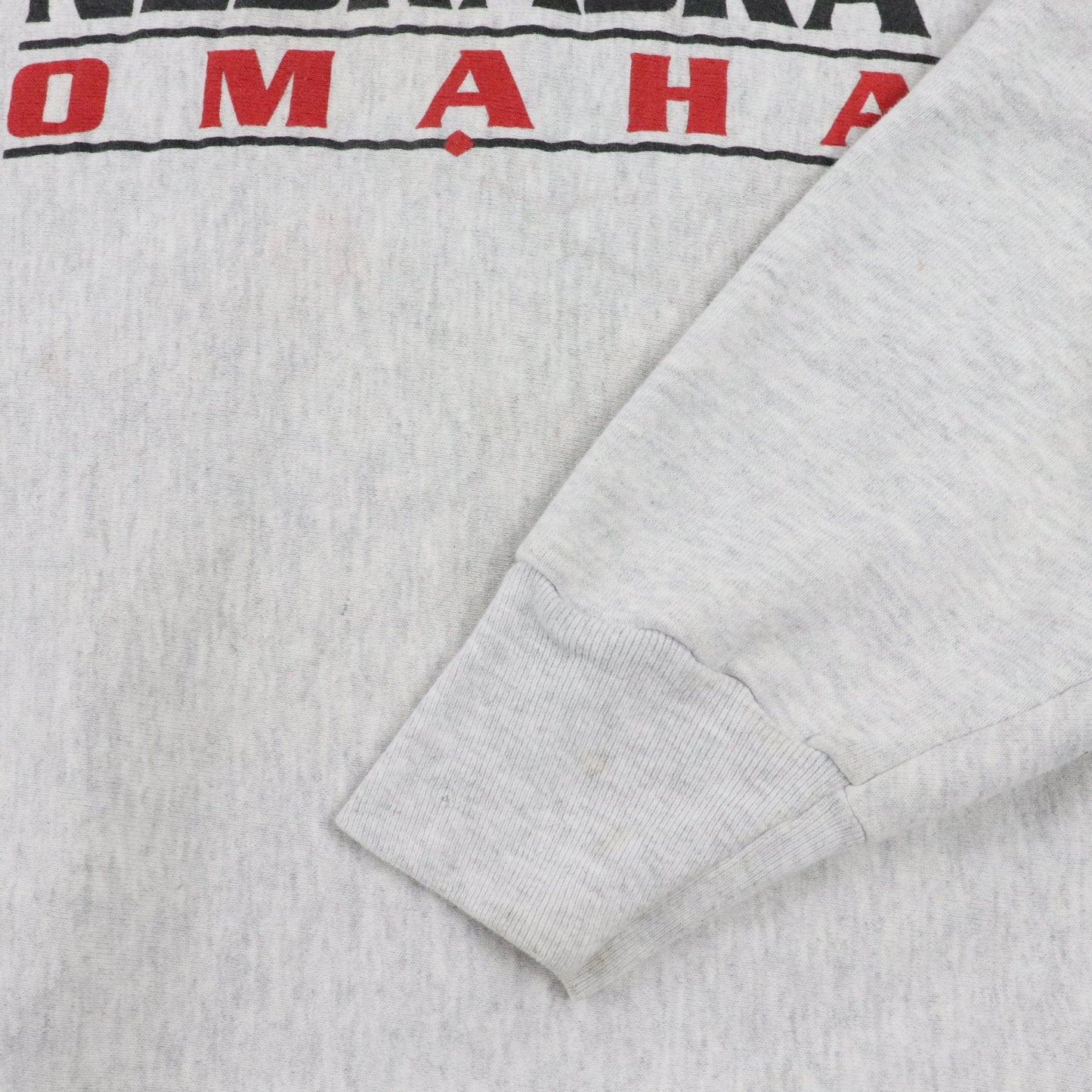 Collegiate Sweatshirts & Hoodies Vintage University Of Nebraska Omaha Sweatshirt Fits Men's Large Grey Collegiate Sweater