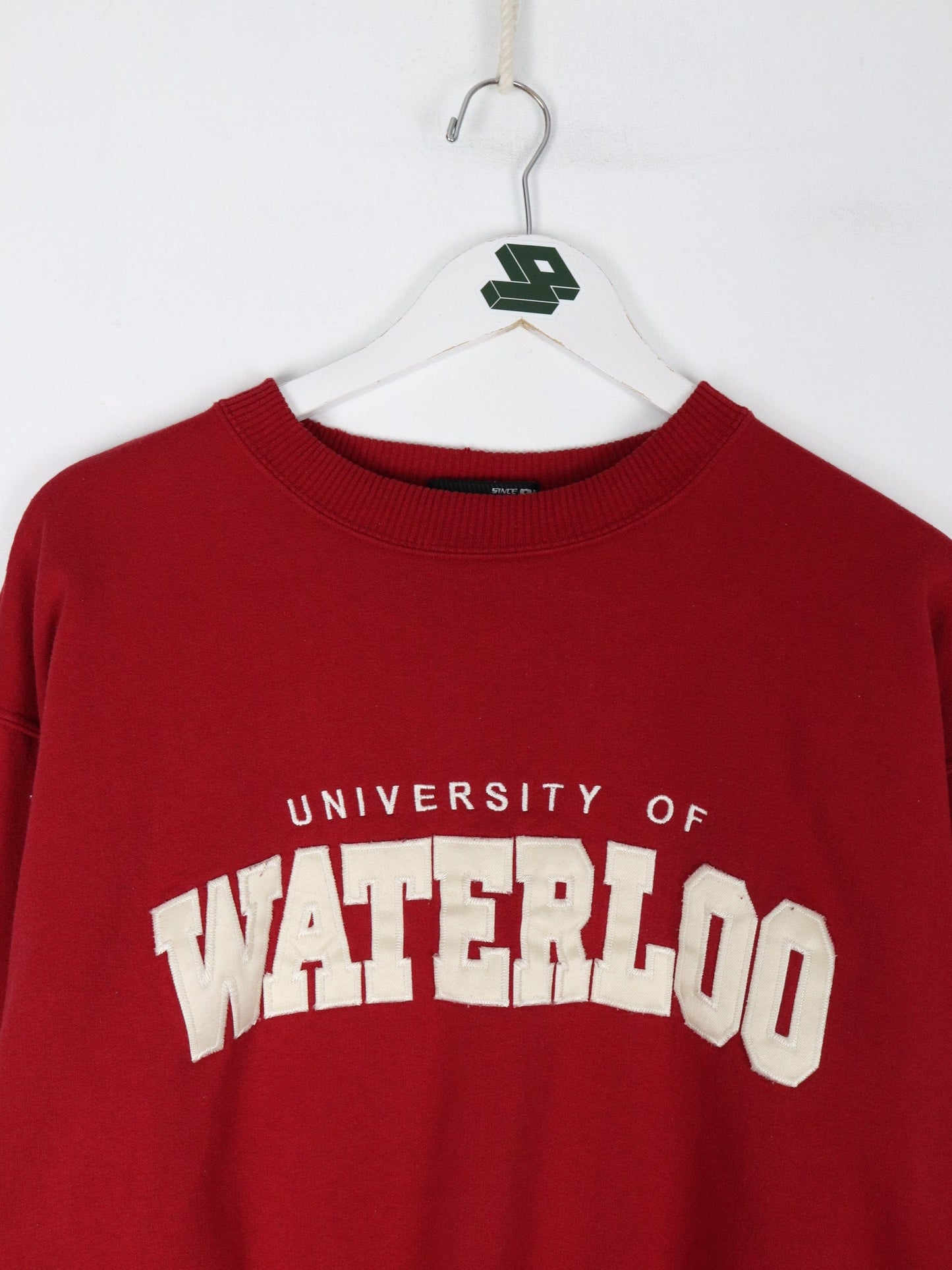 Collegiate Sweatshirts & Hoodies Vintage University of Waterloo Sweatshirt Mens Medium Red College 90s