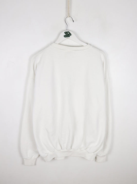 Collegiate Sweatshirts & Hoodies Vintage West Virginia Mountaineers Sweatshirt Mens XL White