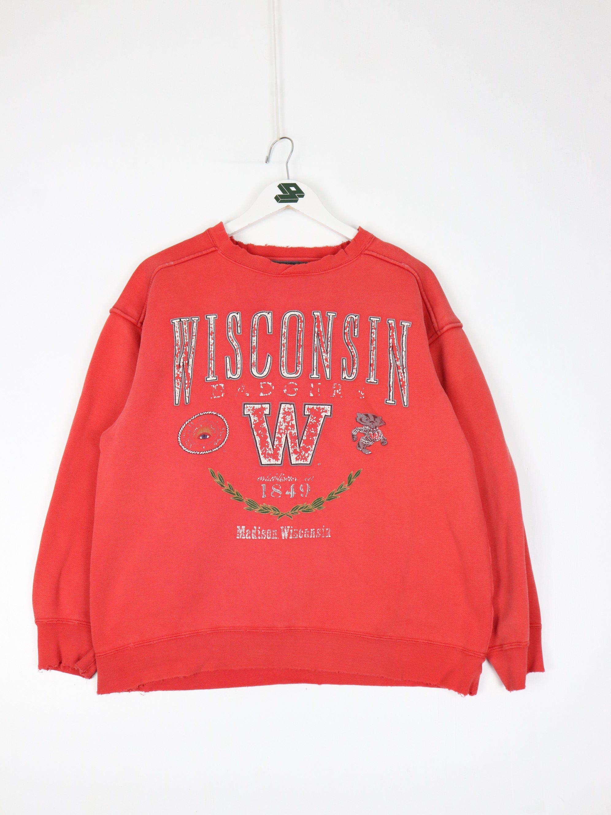 Vintage wisconsin clearance badgers sweatshirt