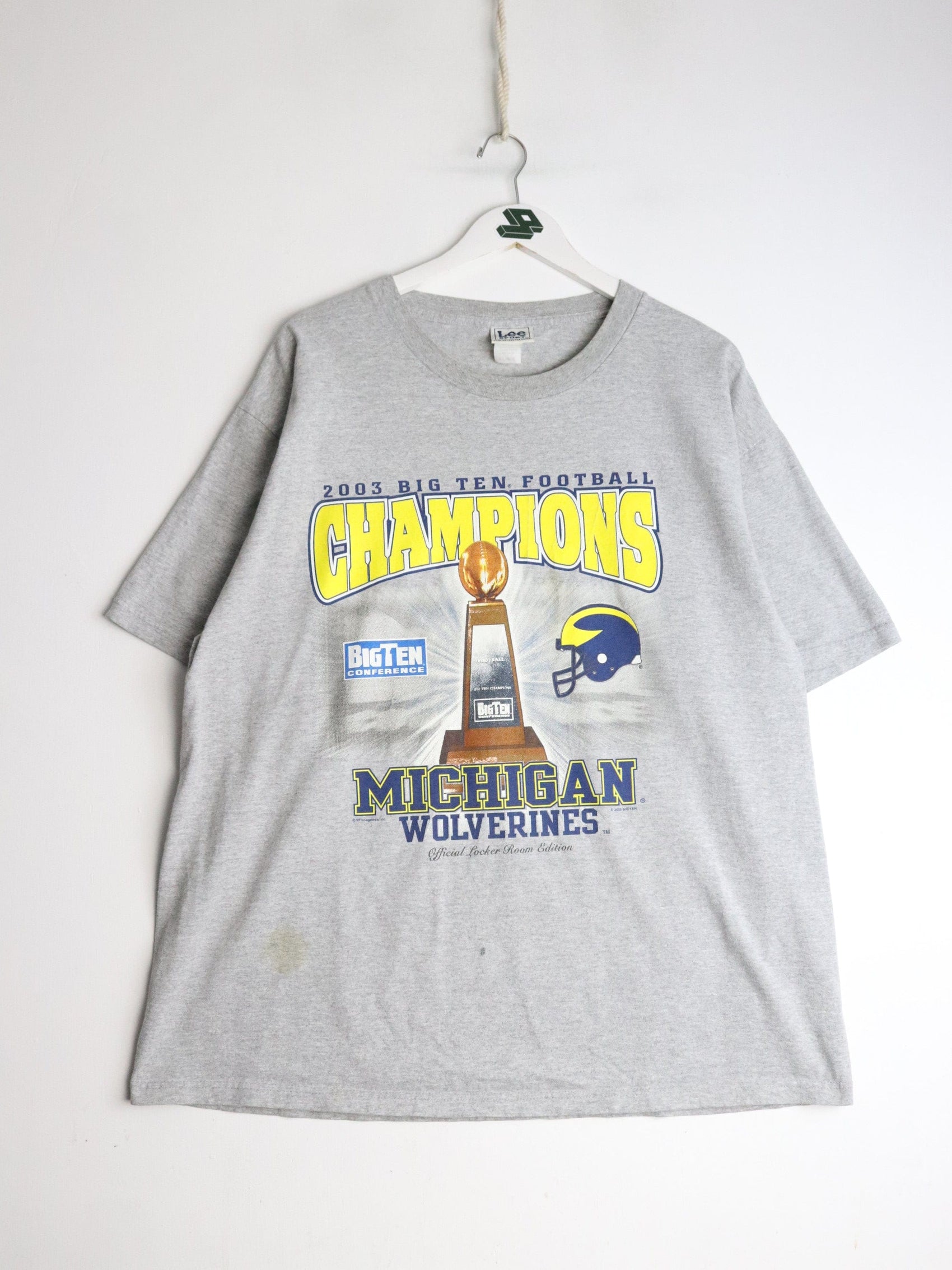 Collegiate T-Shirts & Tank Tops Michigan Wolverines T Shirt Mens XL Grey College Football