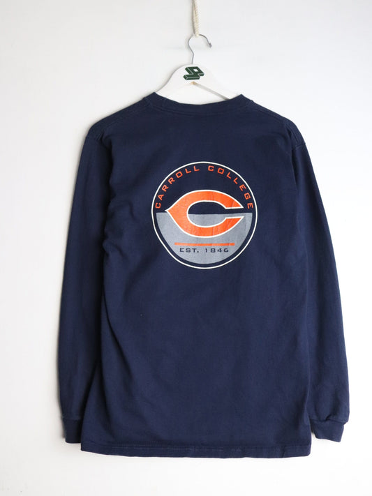 Collegiate T-Shirts & Tank Tops Vintage Carroll College T Shirt Mens Small Blue