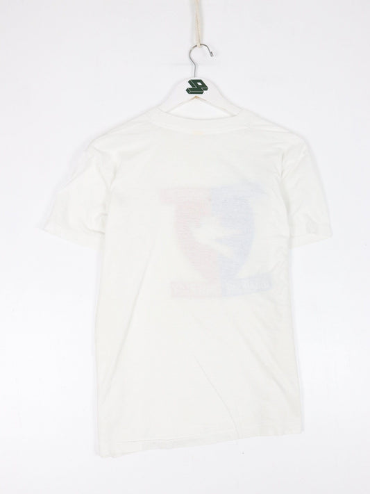 Collegiate T-Shirts & Tank Tops Vintage Duquesne University T Shirt Fits Mens Medium White College 80s