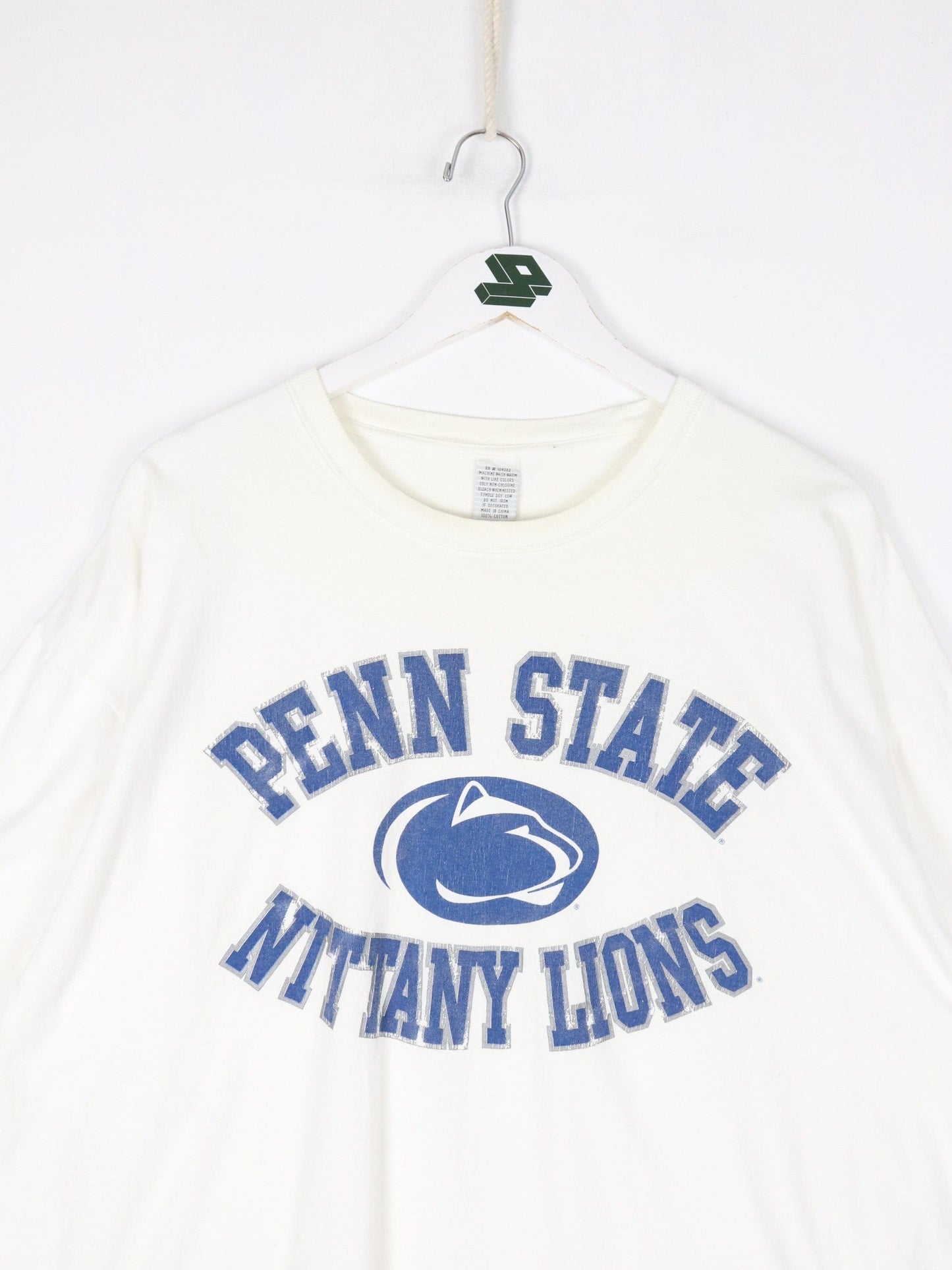 Collegiate T-Shirts & Tank Tops Vintage Penn State Nittany Lions T Shirt Mens 2XL White College