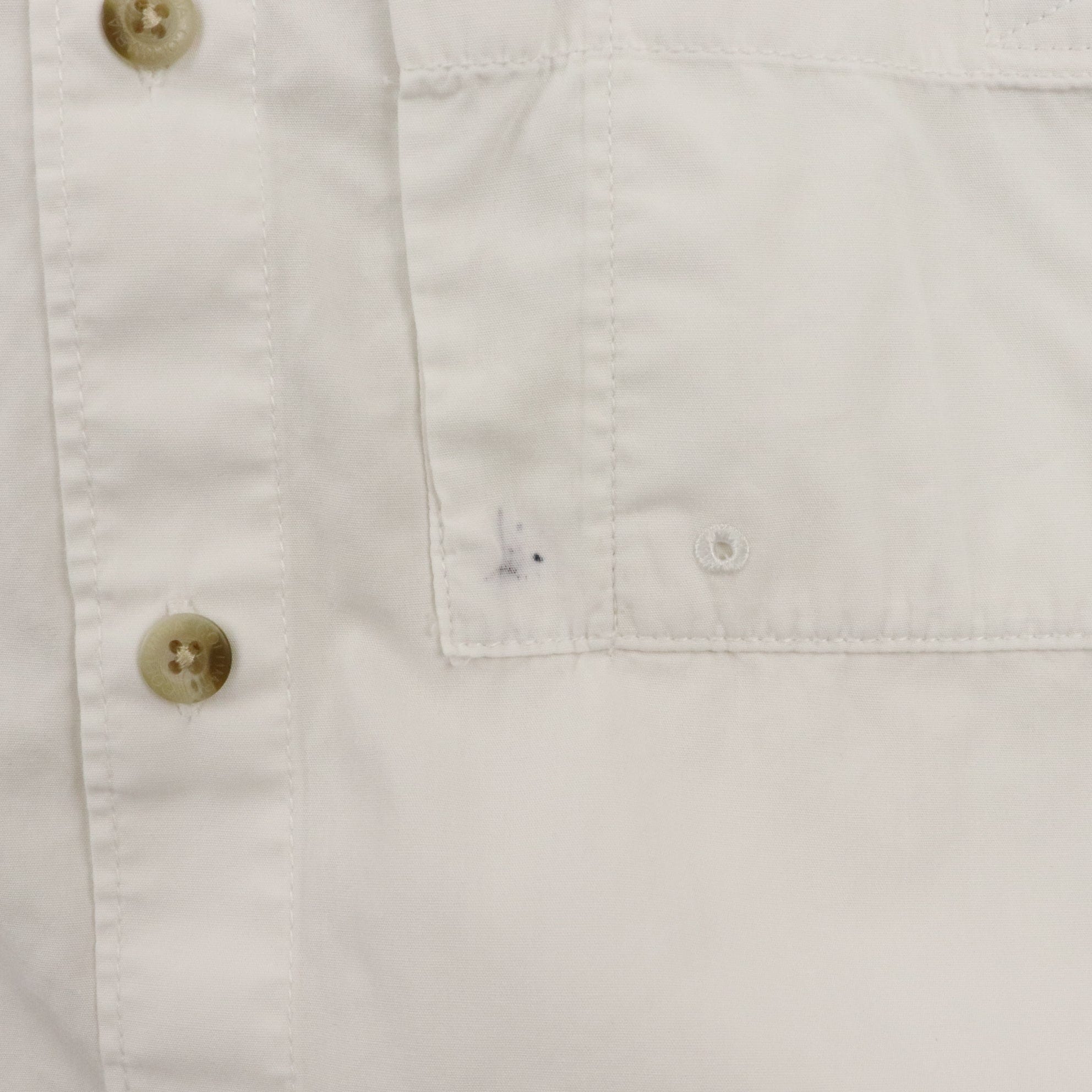 Vintage Columbia Shirt Mens Medium White Fishing Button Up Outdoors