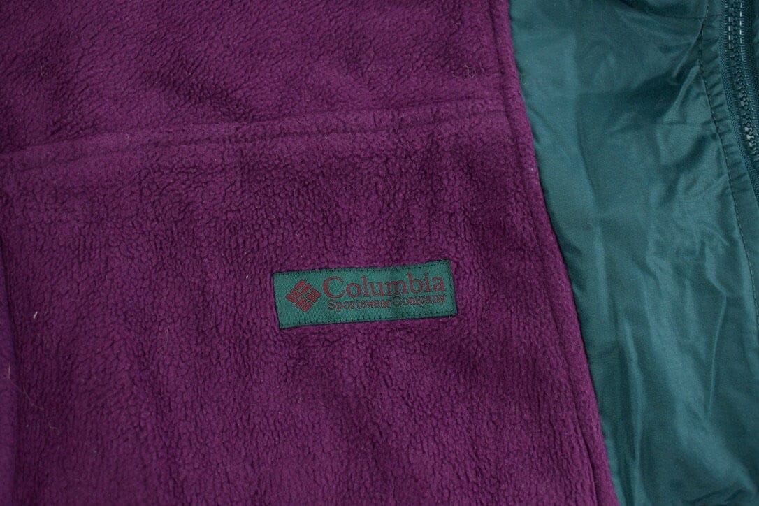 Columbia Clothing > Gender Neutral Adult Clothing > Hoodies & Sweatshirts > Sweatshirts Vintage 1980s Columbia Fleece Zip Up Sweater Women's XL