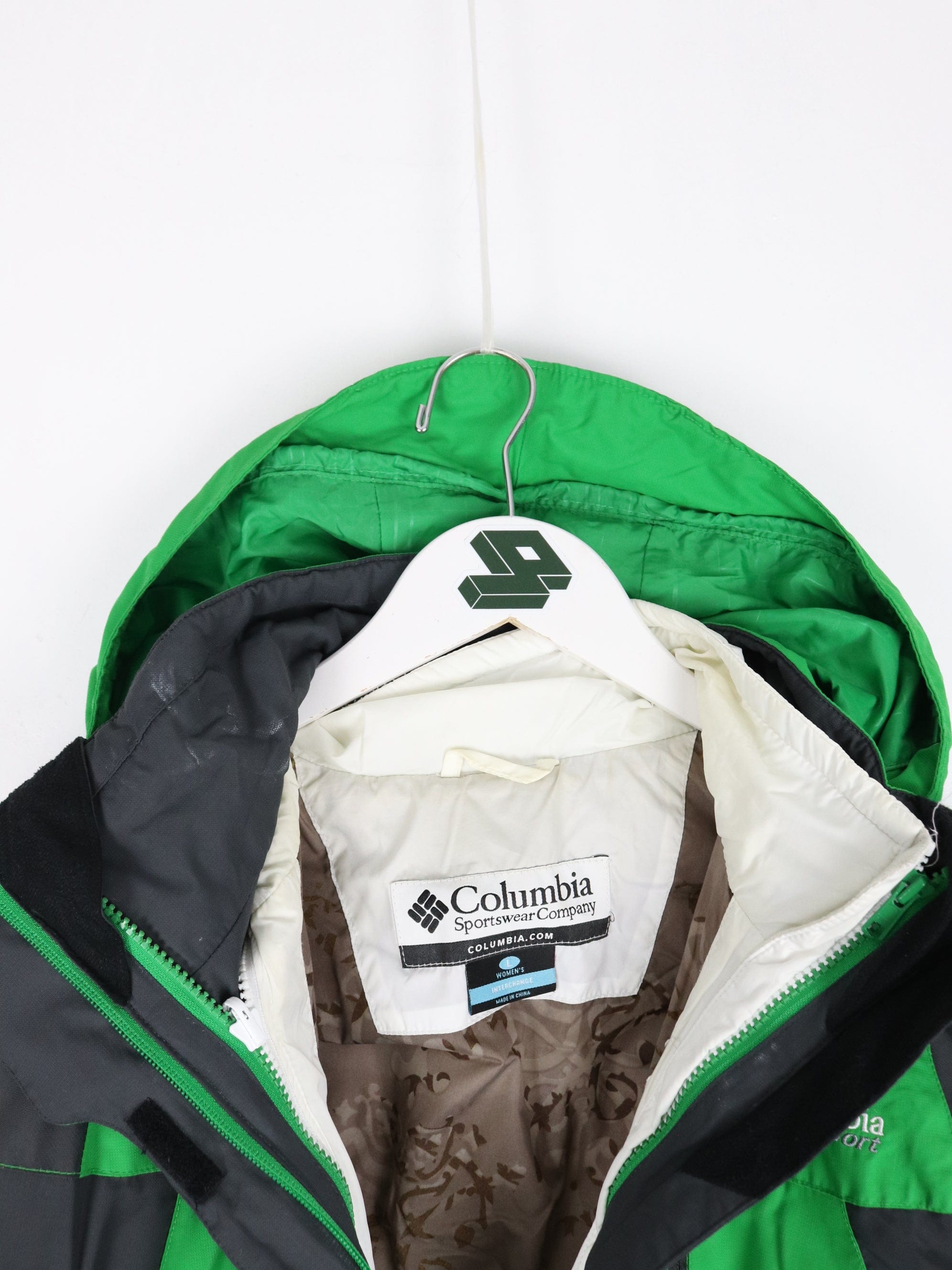 Columbia Sport Jacket Womens Large Green Ski Outdoors Coat