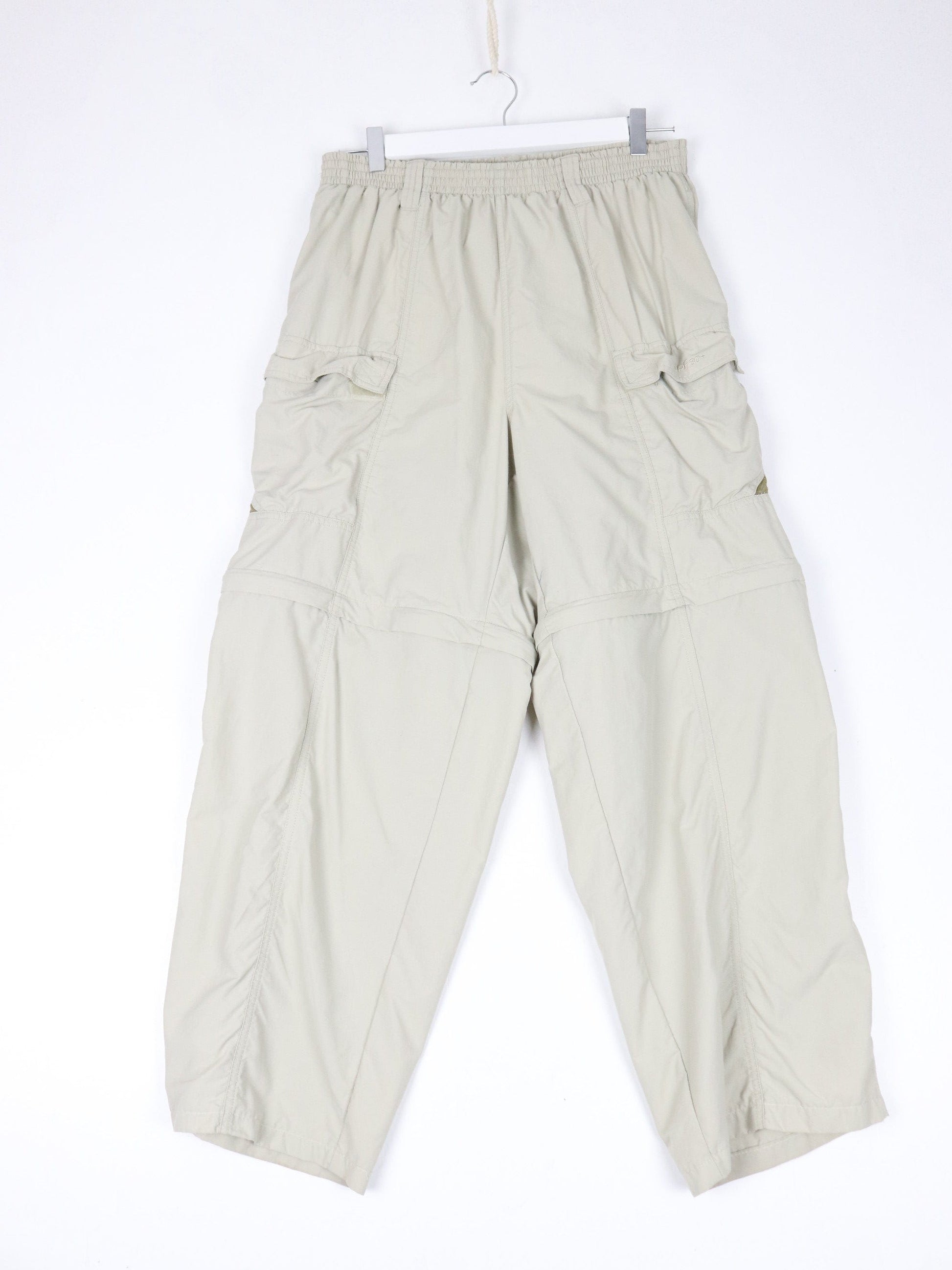 Columbia Pants Mens Large Beige Convertible Hiking 30 x 28